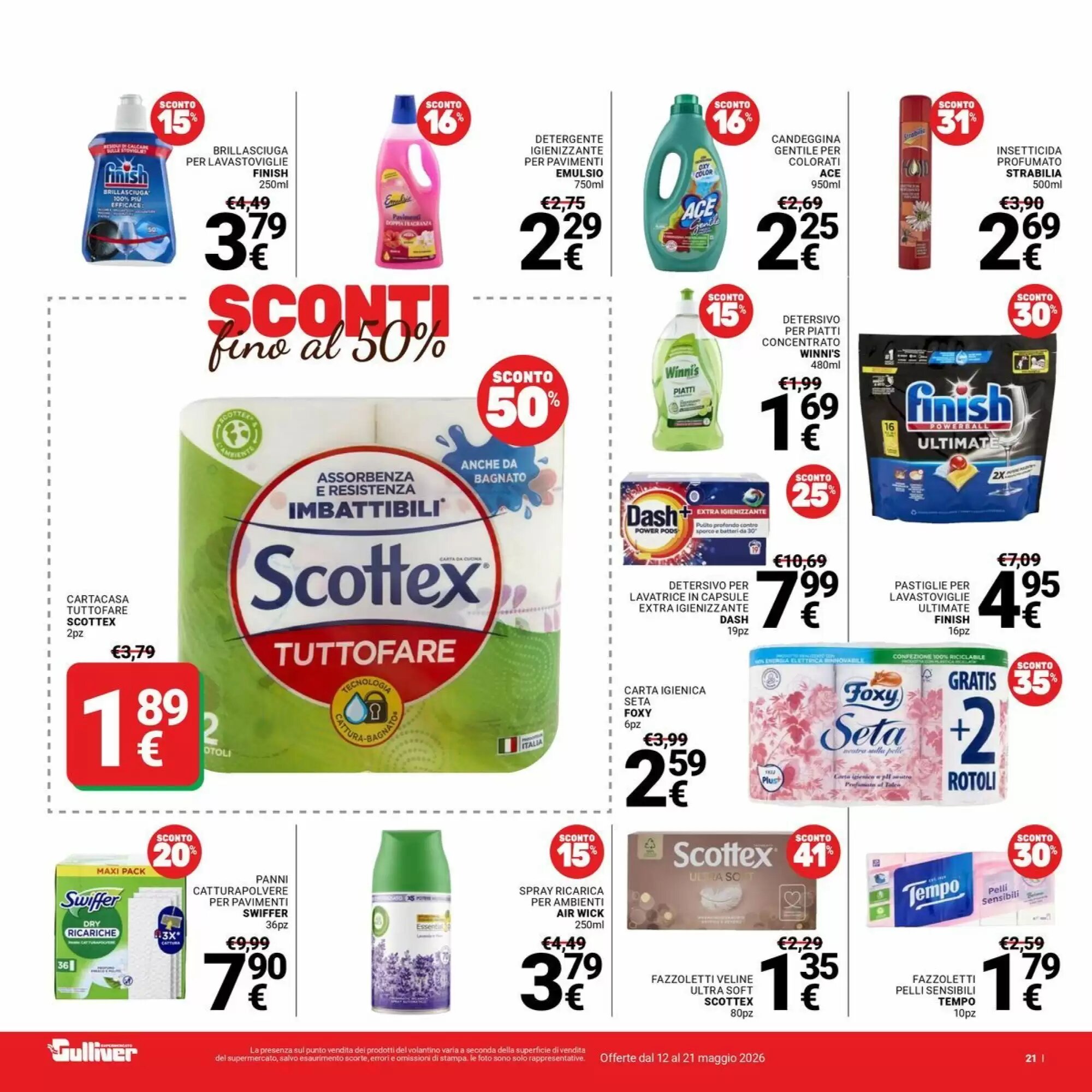Volantino promozionale Supermercati Gulliver  valide dal 12/05/2026 - Pagina 21.