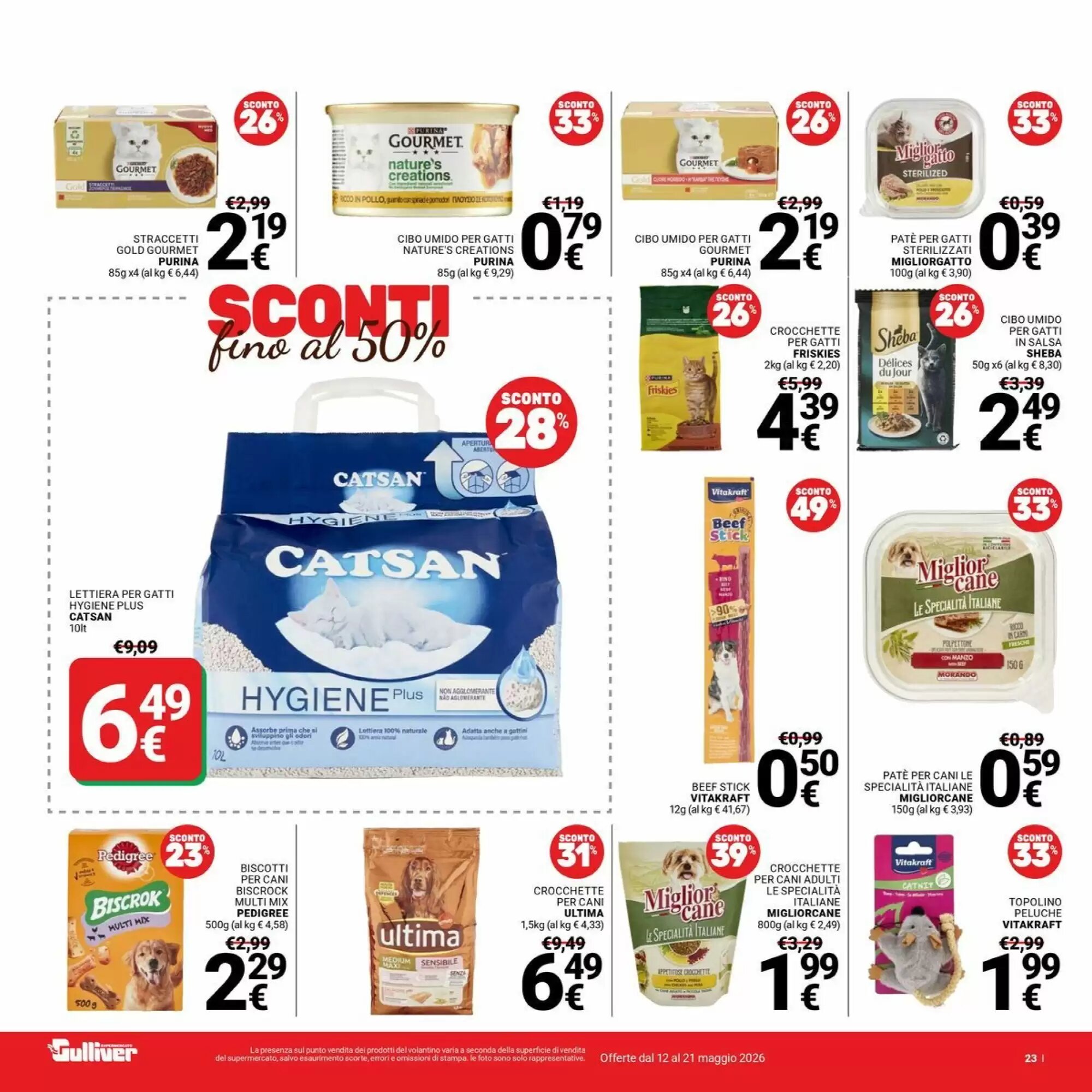 Volantino promozionale Supermercati Gulliver  valide dal 12/05/2026 - Pagina 23.