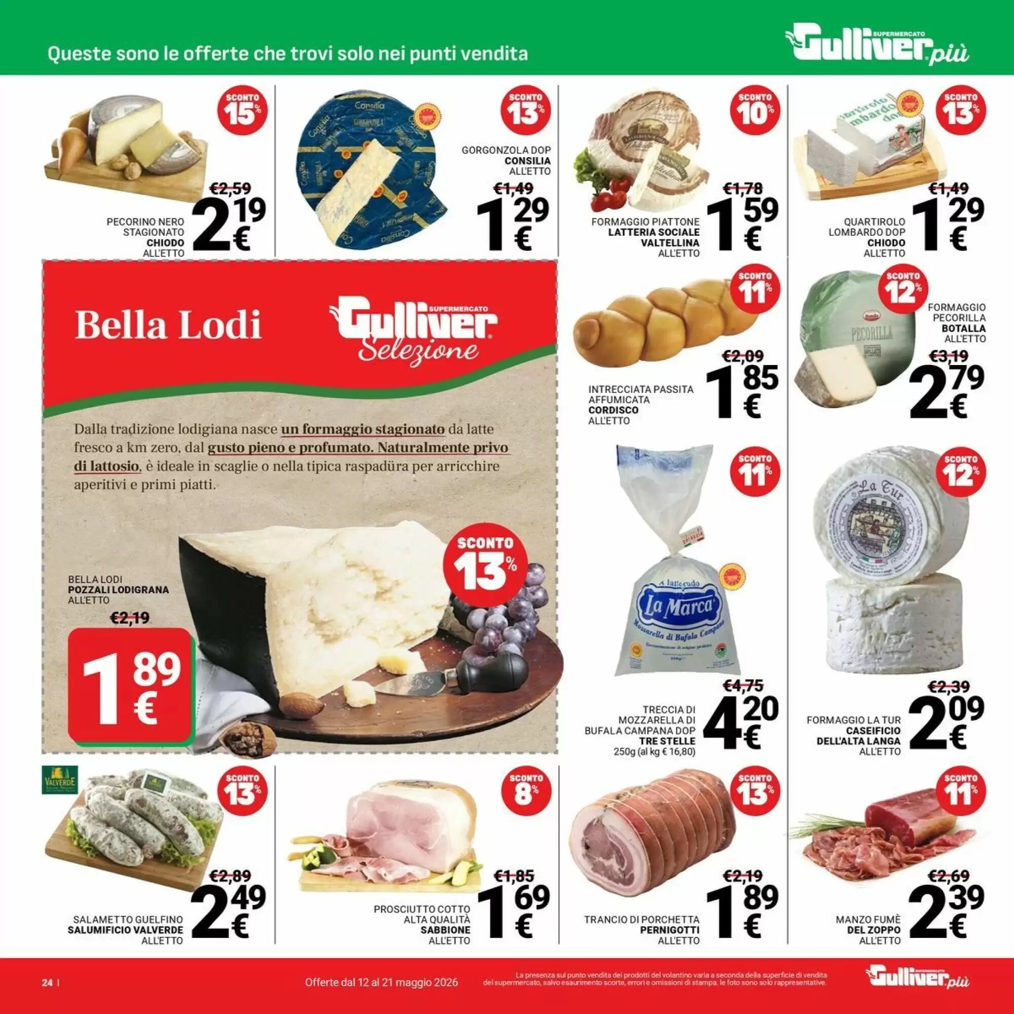 Volantino promozionale Supermercati Gulliver  valide dal 12/05/2026 - Pagina 24.