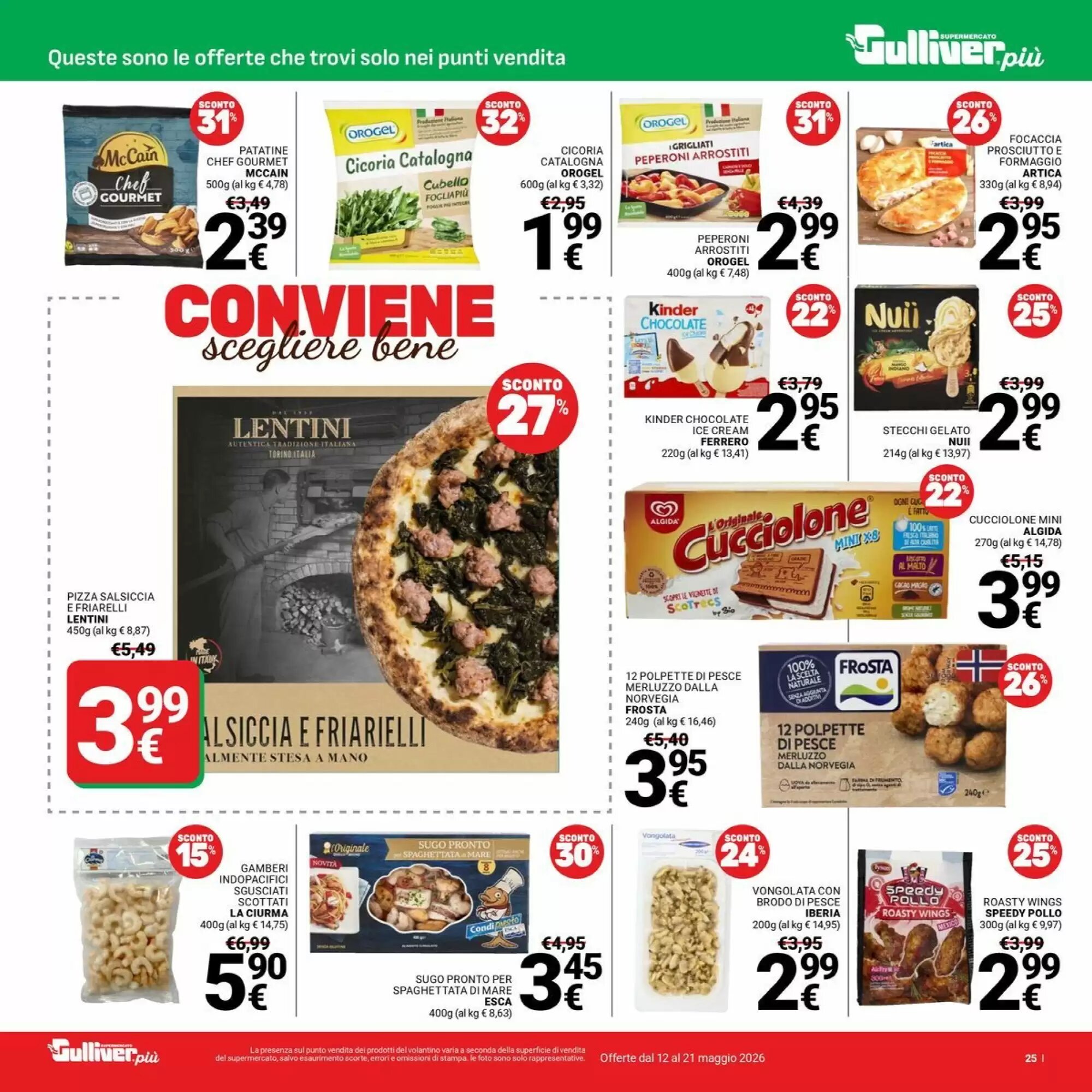 Volantino promozionale Supermercati Gulliver  valide dal 12/05/2026 - Pagina 25.