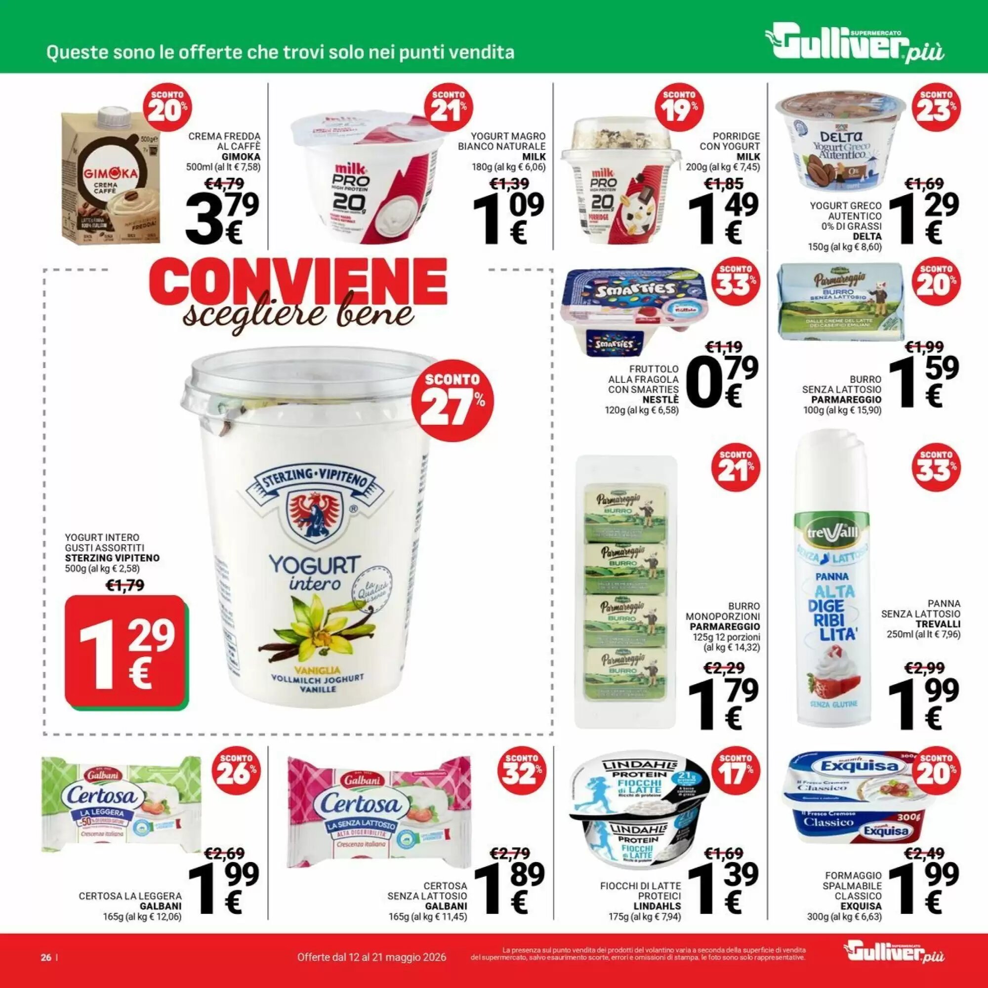 Volantino promozionale Supermercati Gulliver  valide dal 12/05/2026 - Pagina 26.