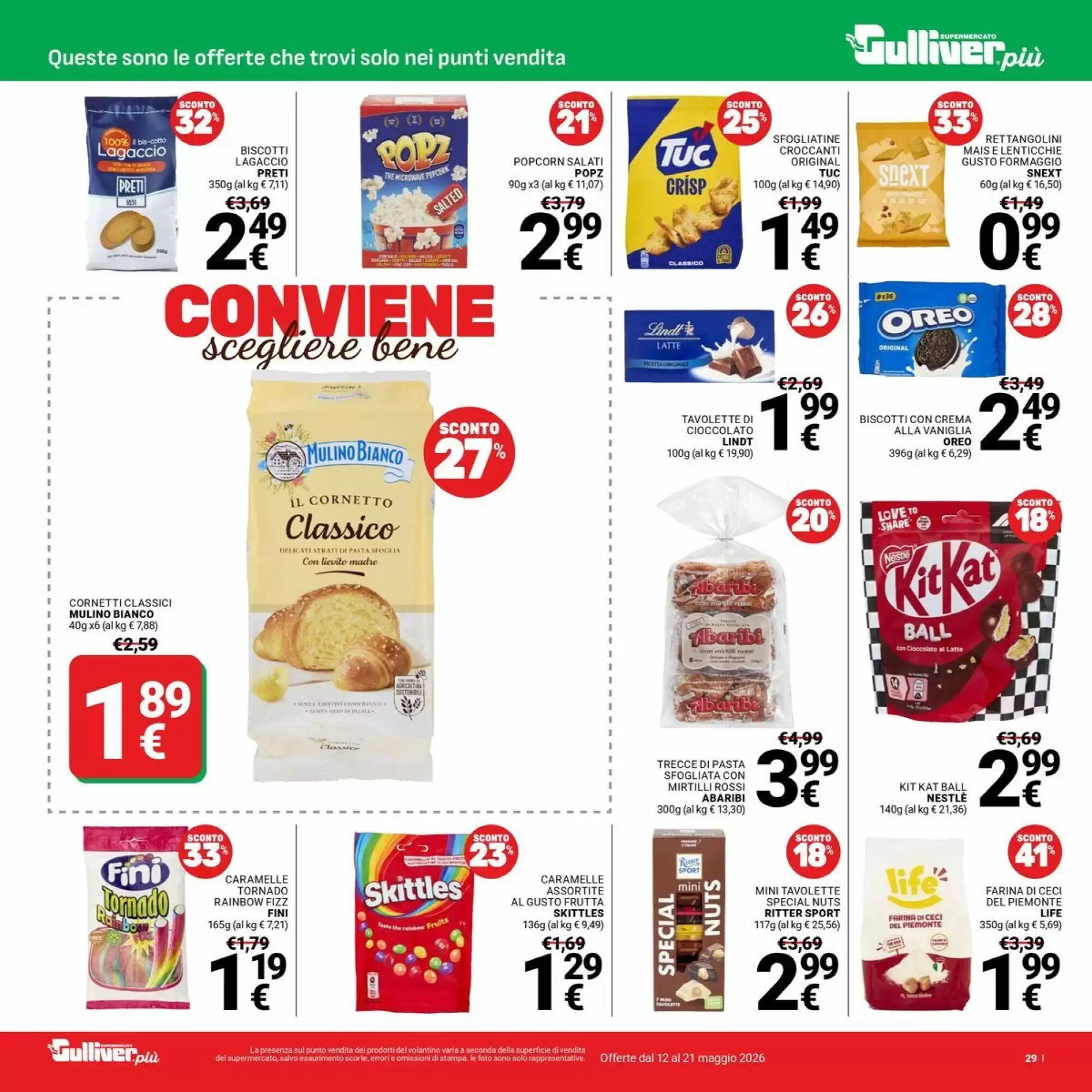 Volantino promozionale Supermercati Gulliver  valide dal 12/05/2026 - Pagina 29.