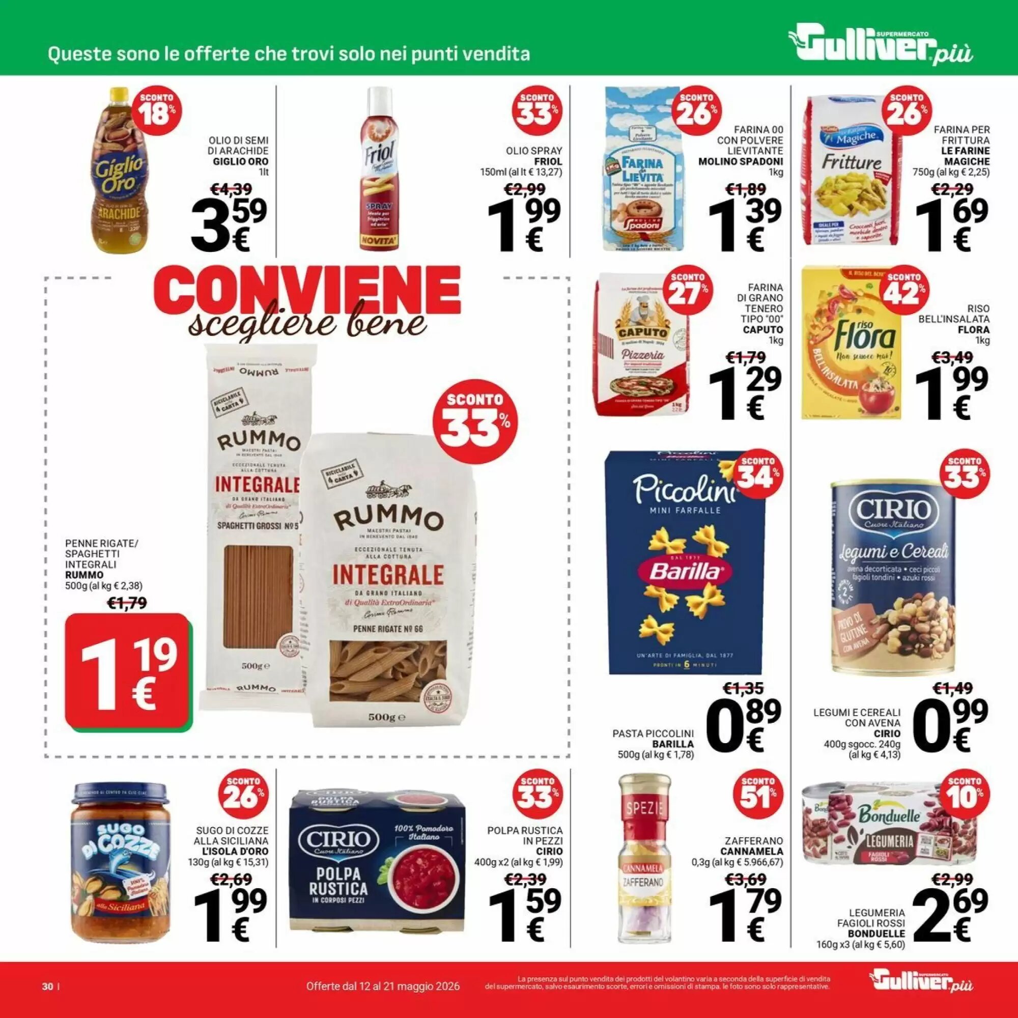 Volantino promozionale Supermercati Gulliver  valide dal 12/05/2026 - Pagina 30.