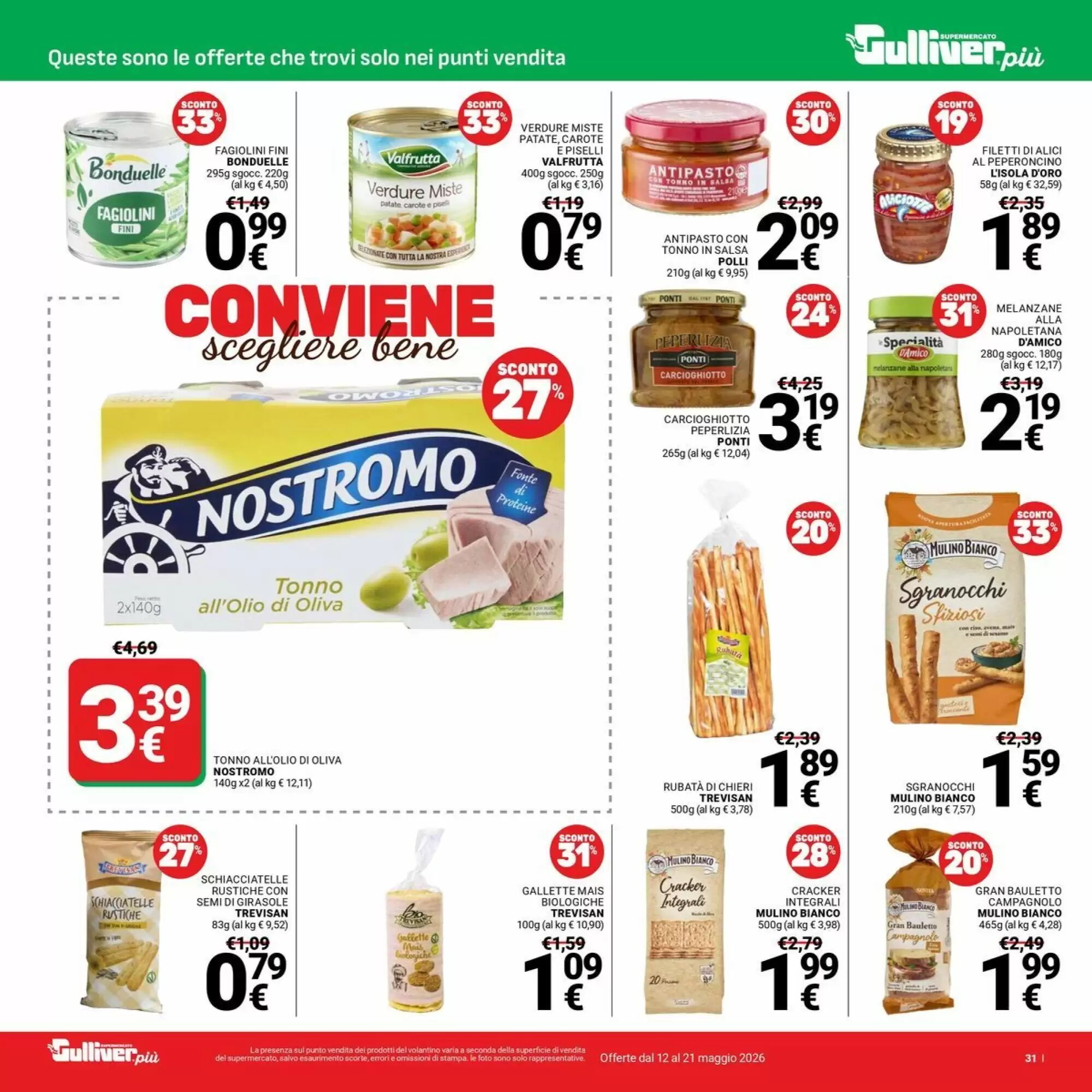 Volantino promozionale Supermercati Gulliver  valide dal 12/05/2026 - Pagina 31.