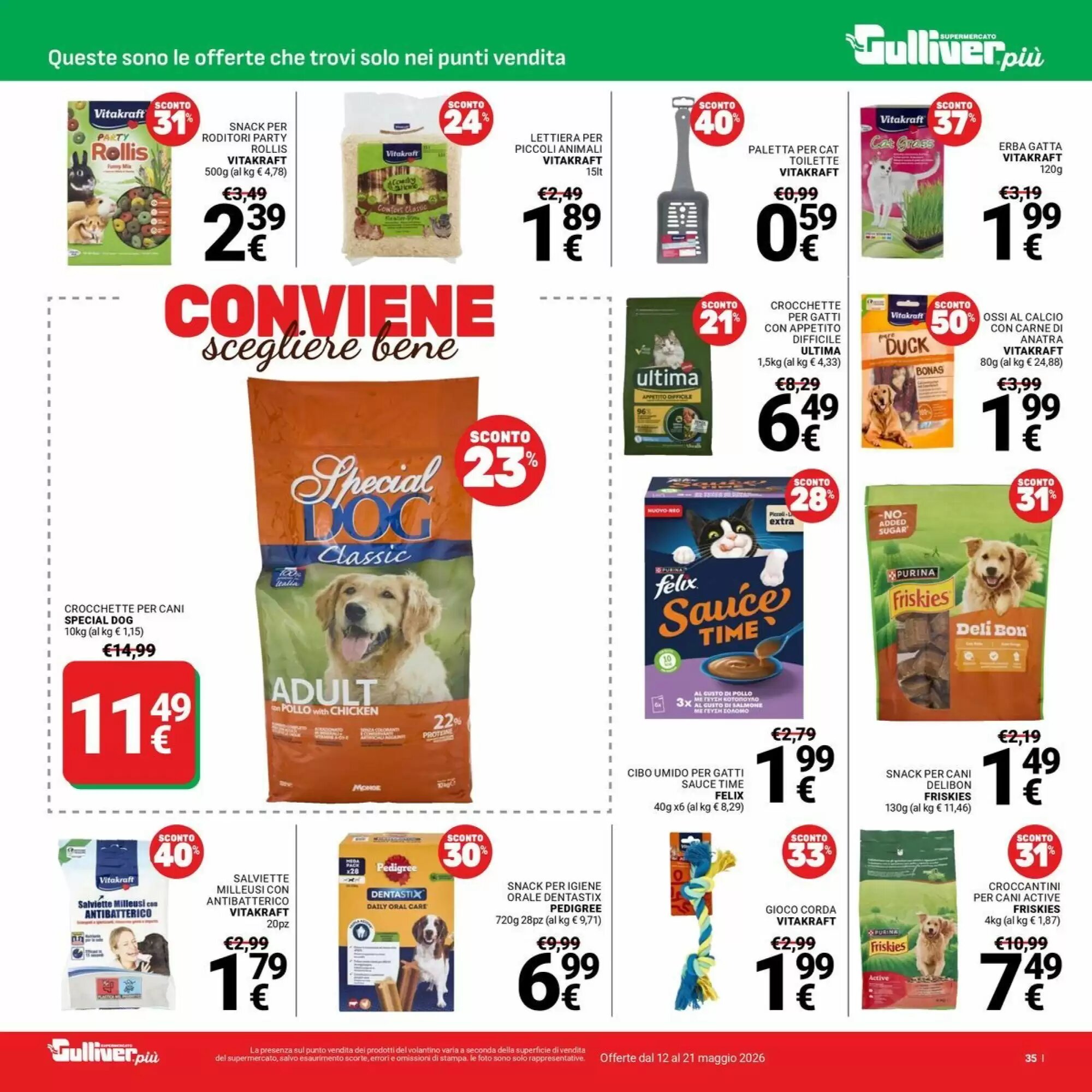Volantino promozionale Supermercati Gulliver  valide dal 12/05/2026 - Pagina 35.