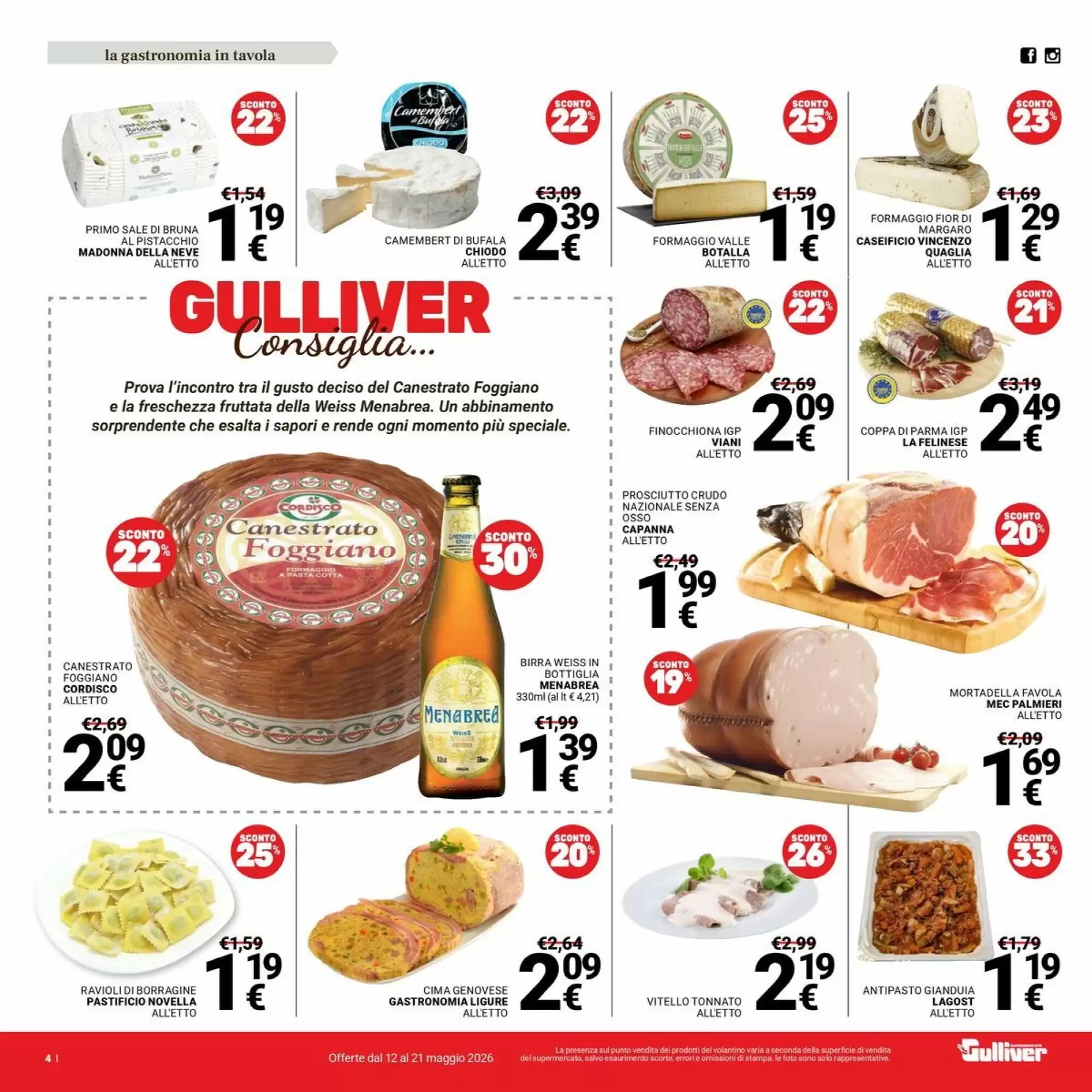 Volantino promozionale Supermercati Gulliver  valide dal 12/05/2026 - Pagina 4.