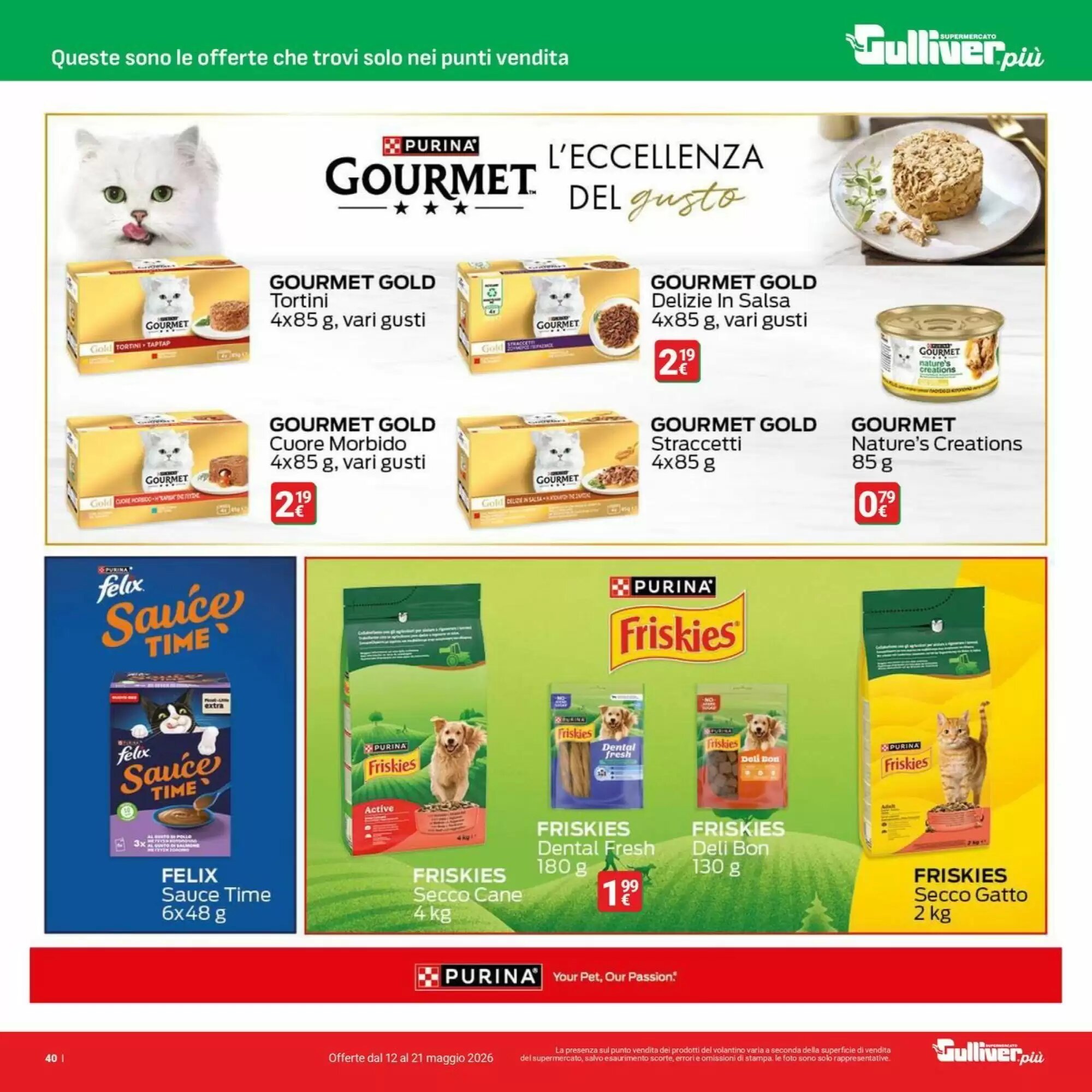 Volantino promozionale Supermercati Gulliver  valide dal 12/05/2026 - Pagina 40.
