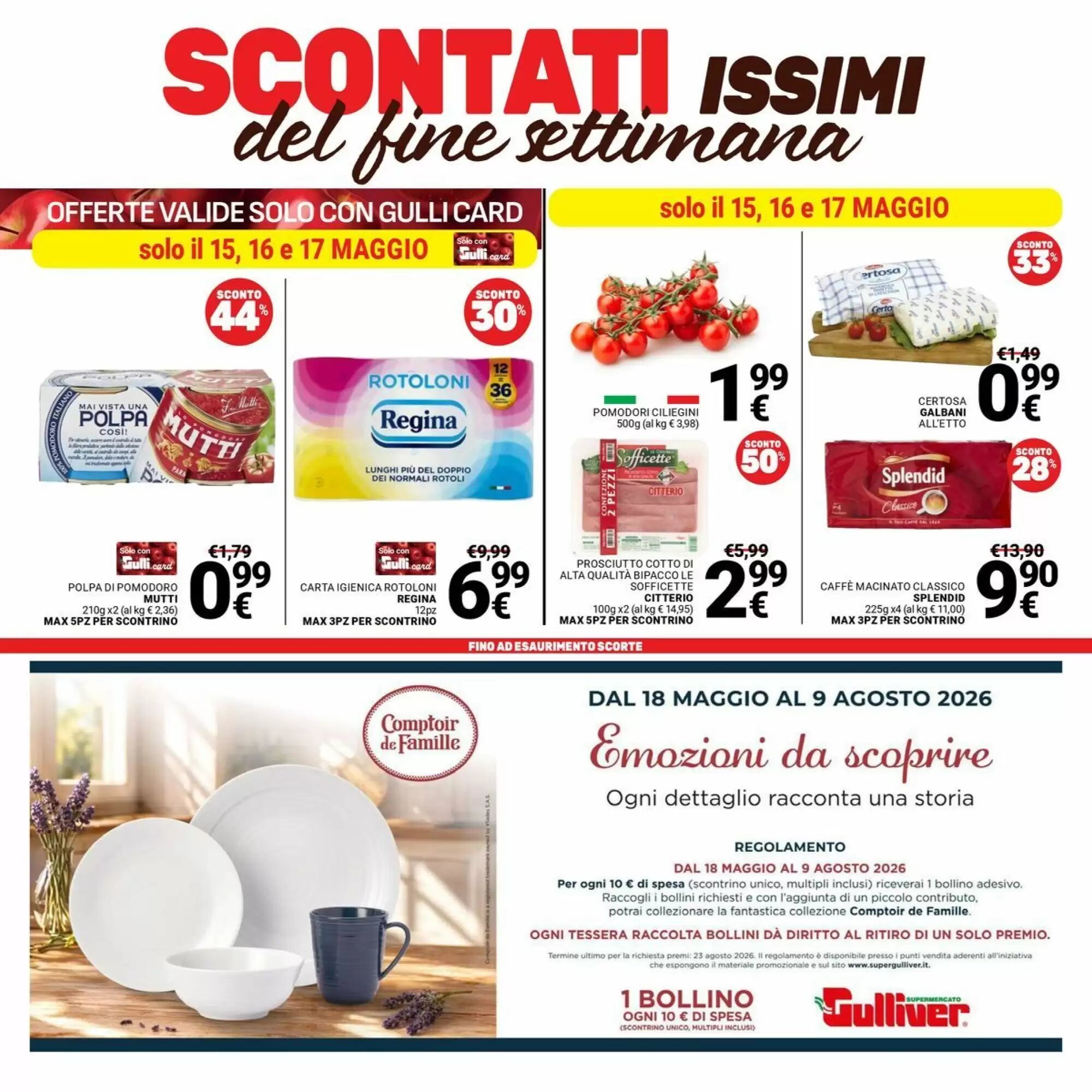 Volantino promozionale Supermercati Gulliver  valide dal 12/05/2026 - Pagina 42.