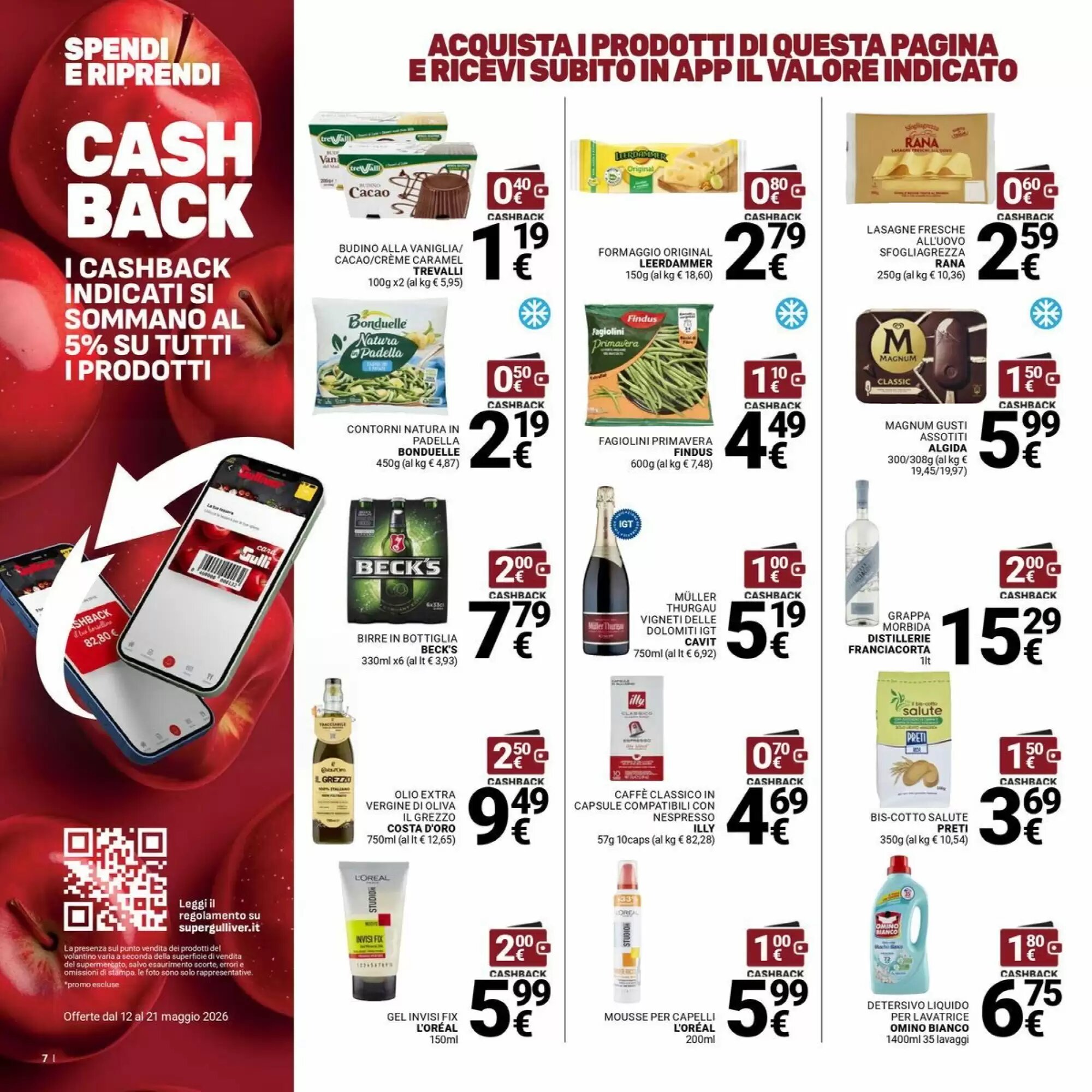 Volantino promozionale Supermercati Gulliver  valide dal 12/05/2026 - Pagina 7.
