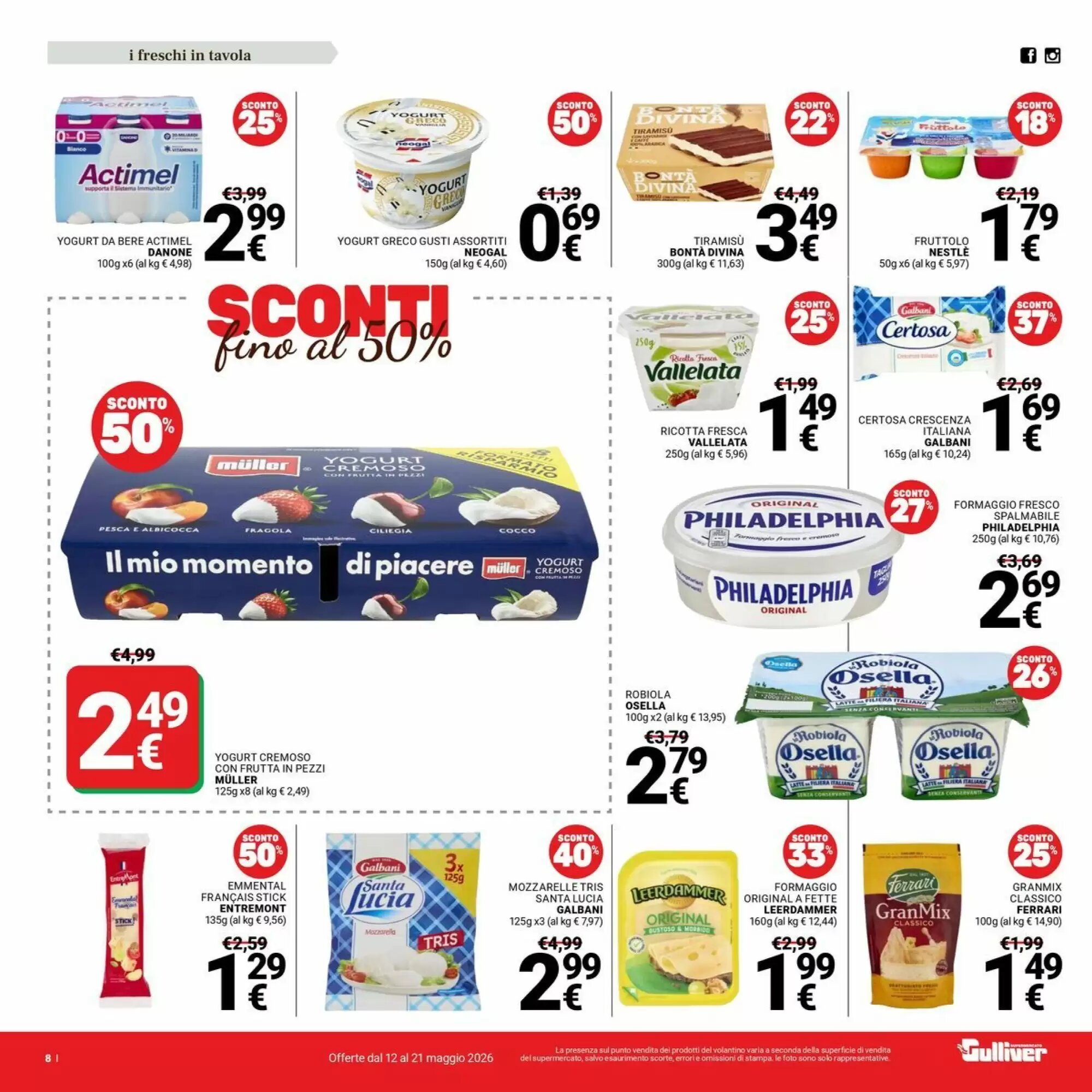 Volantino promozionale Supermercati Gulliver  valide dal 12/05/2026 - Pagina 8.
