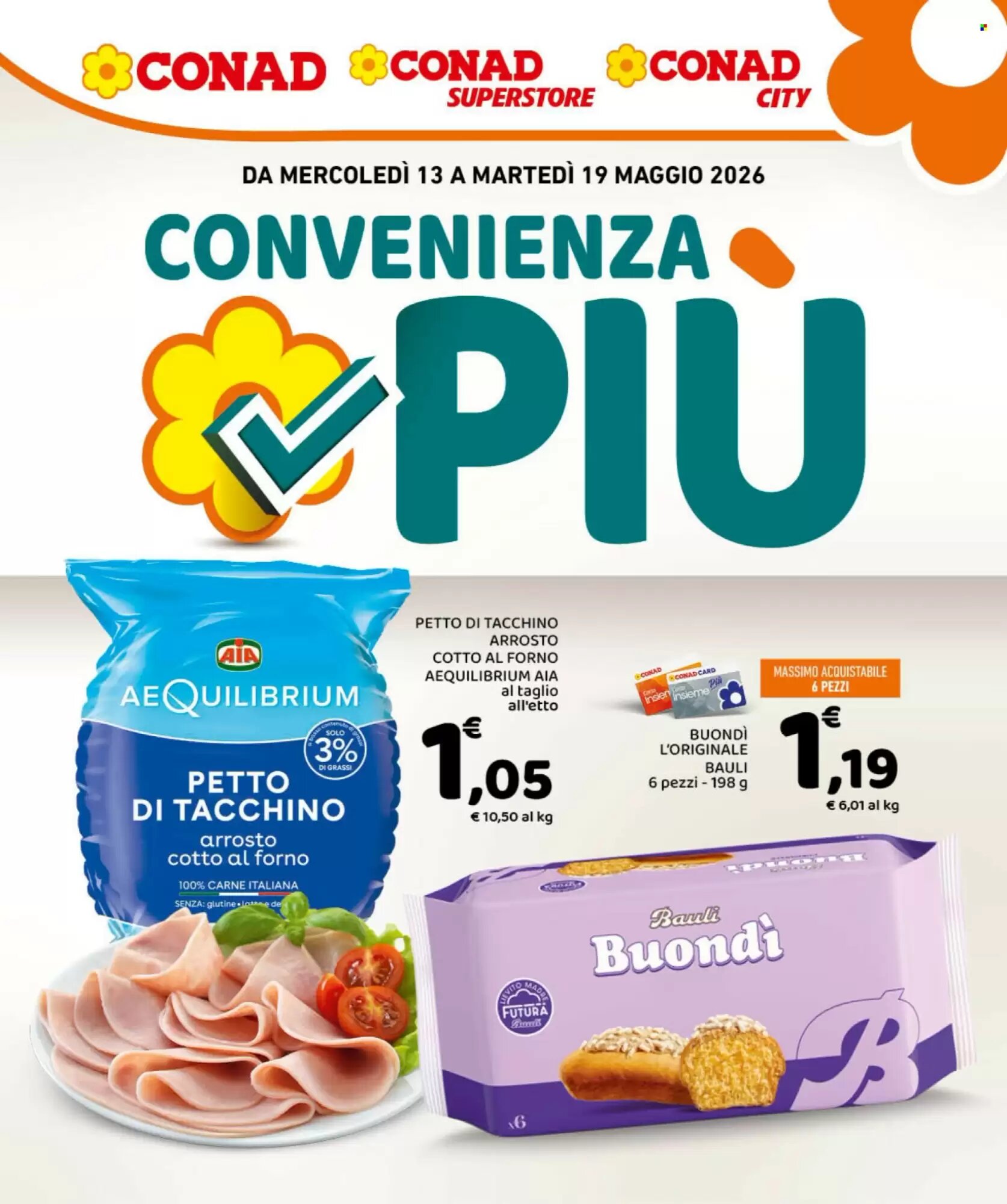 Volantino promozionale Conad  valide dal 13/05/2026 - Pagina 1.