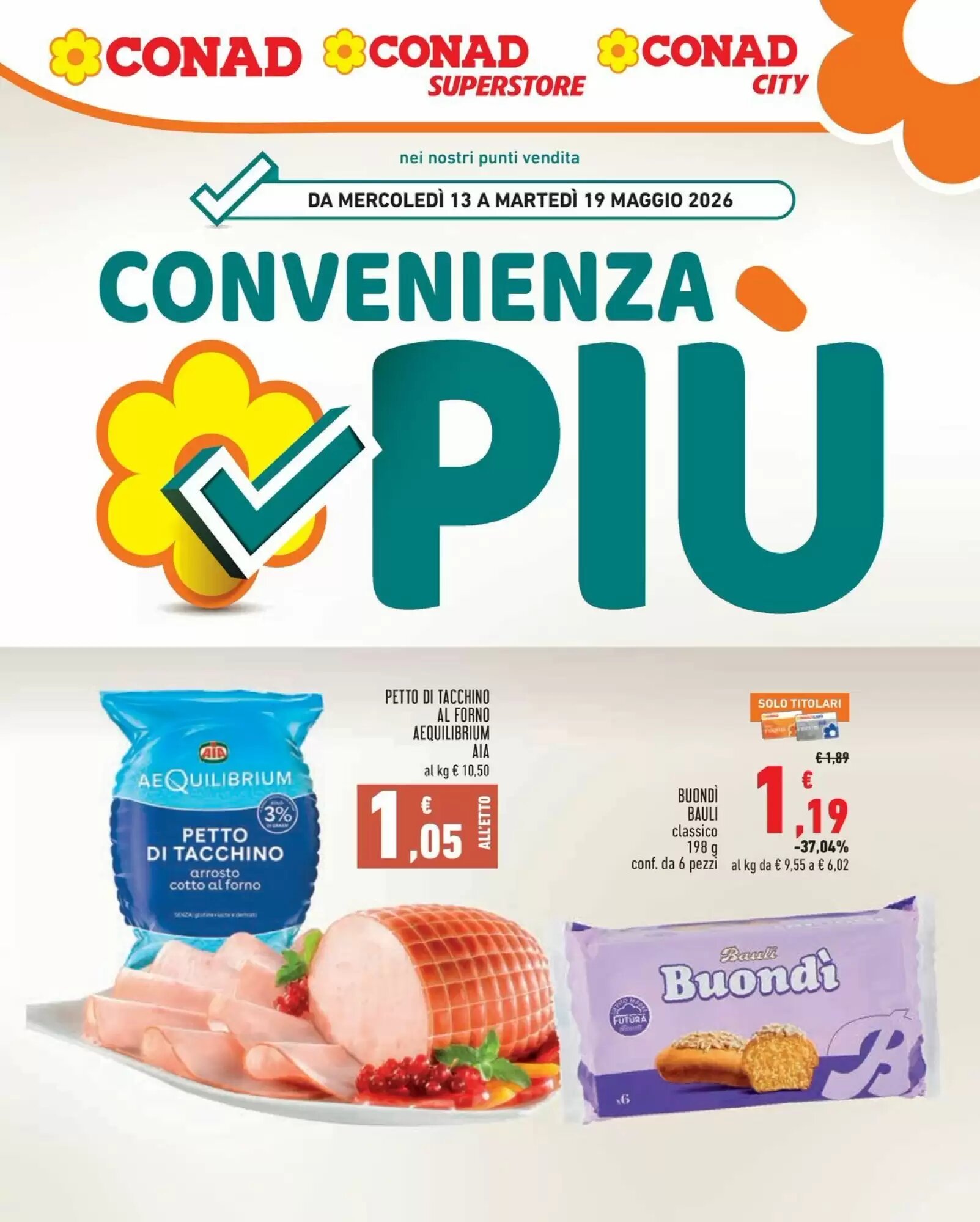 Volantino promozionale Conad City  valide dal 13/05/2026 - Pagina 1.