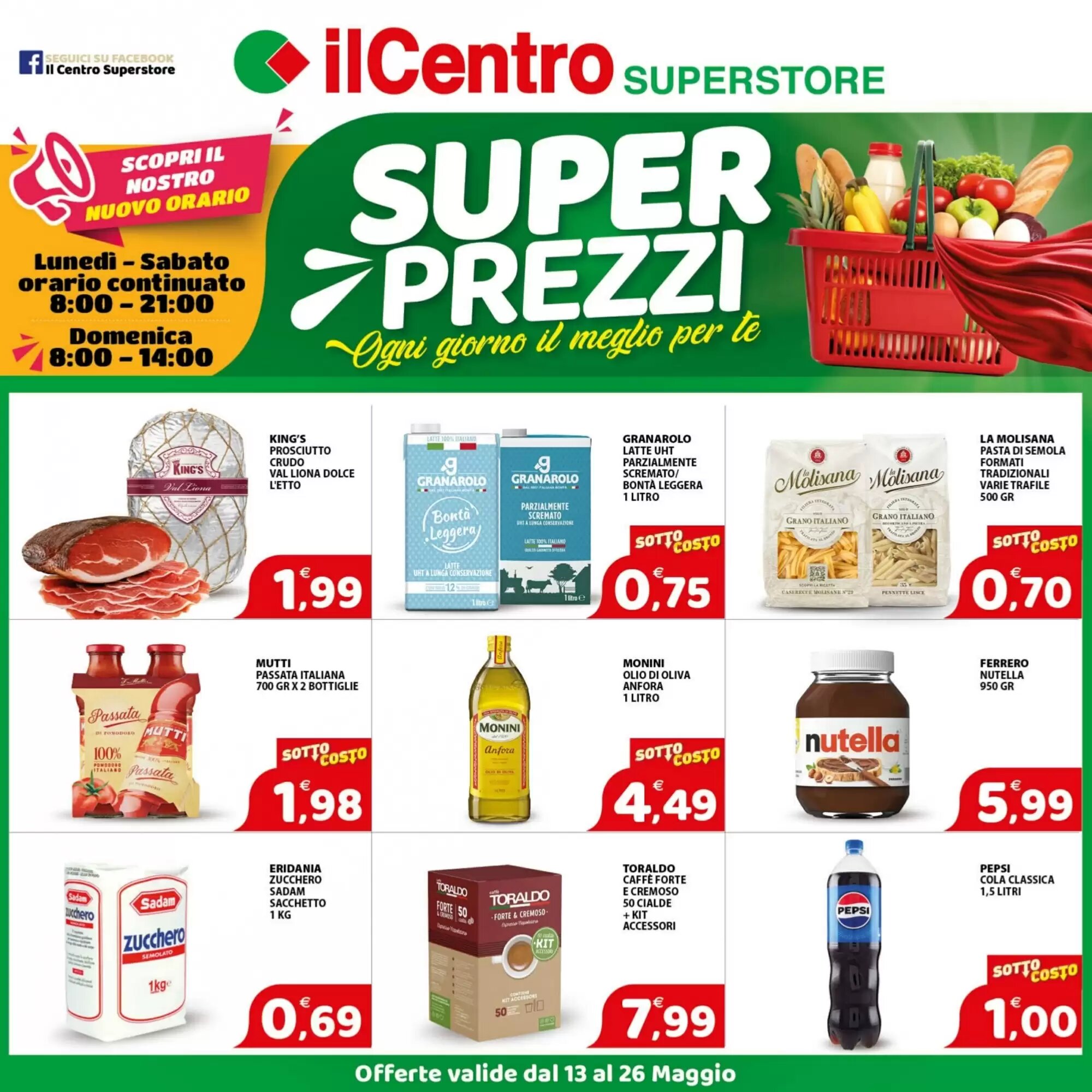 Volantino promozionale Il Centro Superstore  valide dal 13/05/2026 - Pagina 1.