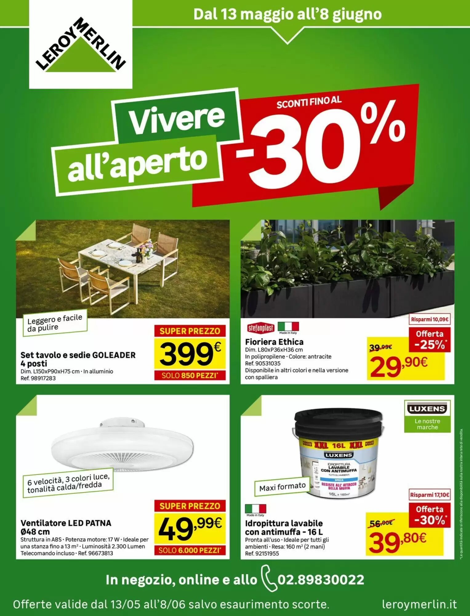 Volantino promozionale Leroy Merlin  valide dal 13/05/2026 - Pagina 1.