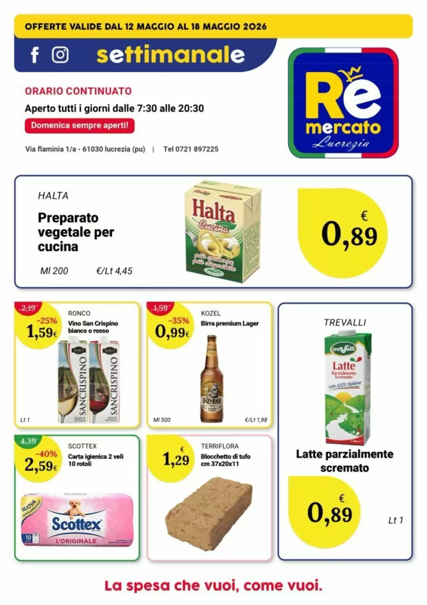 Volantino promozionale Re Mercato Lucrezia  valide dal 13/05/2026 - Pagina 2.