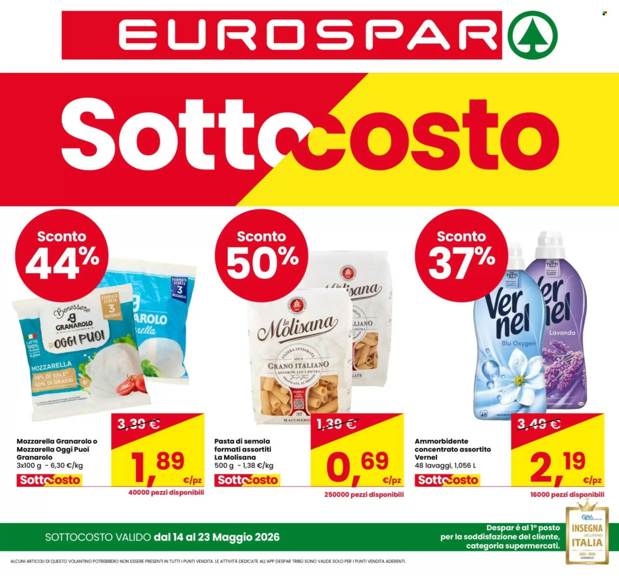 Volantino promozionale Eurospar  valide dal 14/05/2026 - Pagina 1.