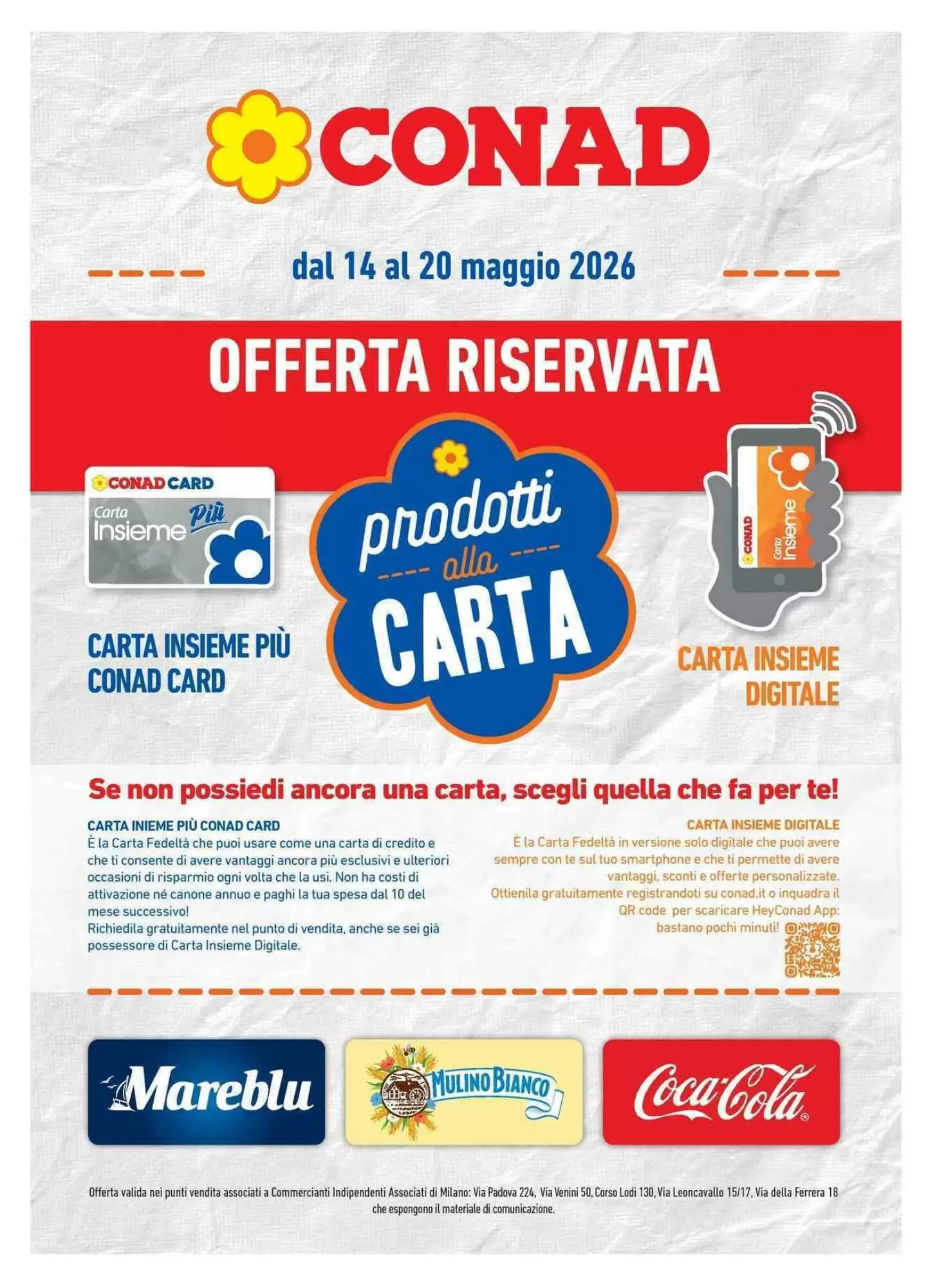 Volantino promozionale Conad  valide dal 14/05/2026 - Pagina 1.