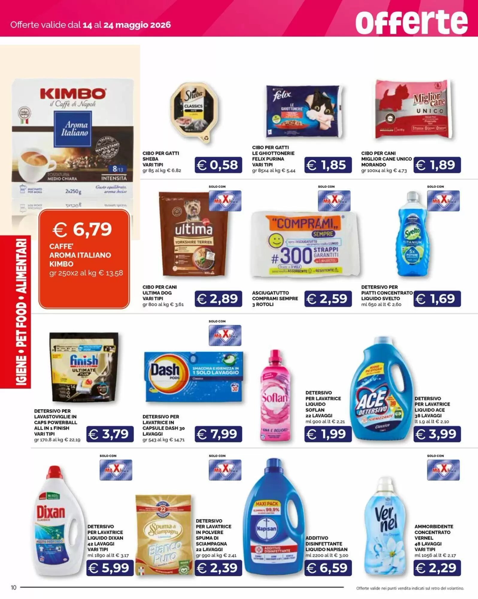Volantino promozionale Maxisconto  valide dal 14/05/2026 - Pagina 10.