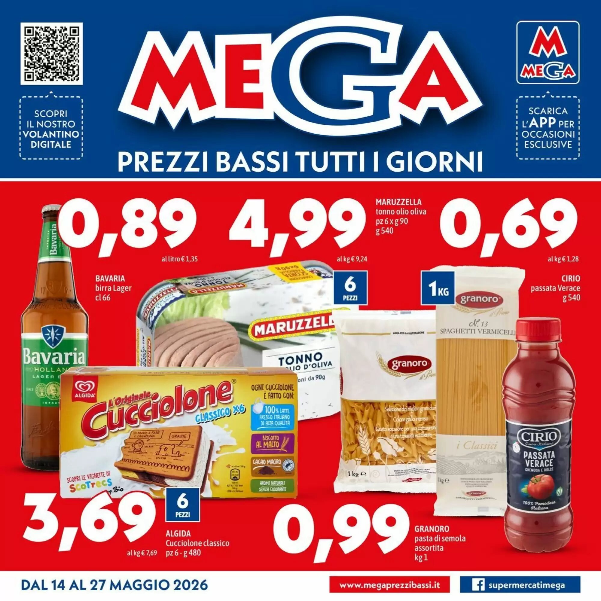 Volantino promozionale MEGA  valide dal 14/05/2026 - Pagina 1.