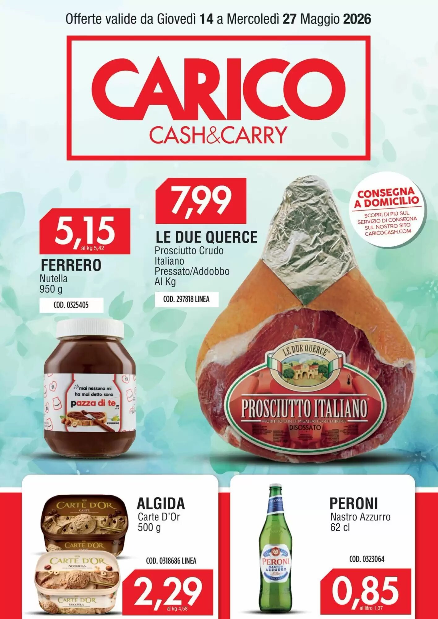 Volantino promozionale Carico Cash & Carry  valide dal 14/05/2026 - Pagina 1.
