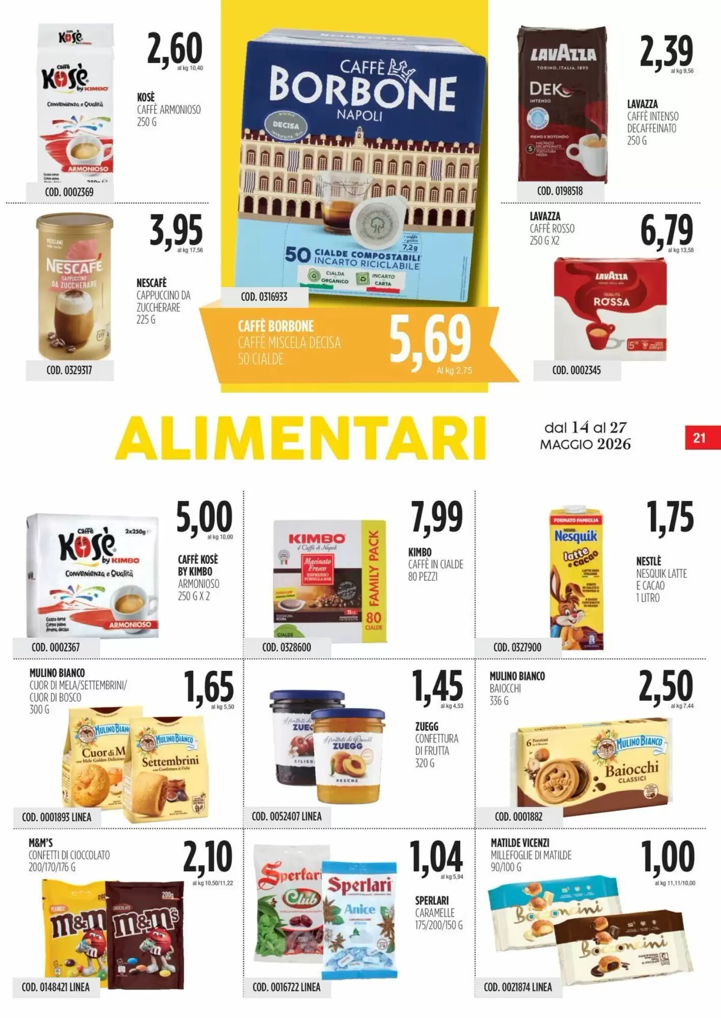 Volantino promozionale Carico Cash & Carry  valide dal 14/05/2026 - Pagina 21.