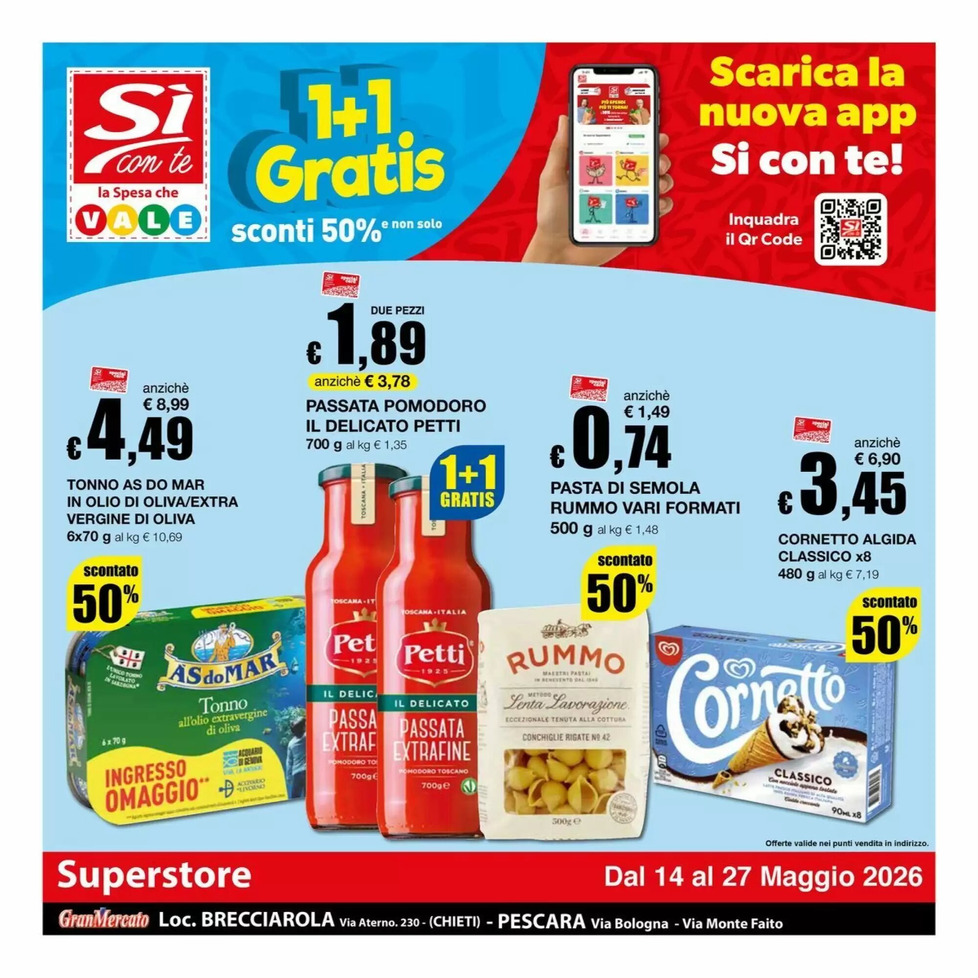 Volantino promozionale Sì con te valide dal 14/05/2026 - Pagina 1.