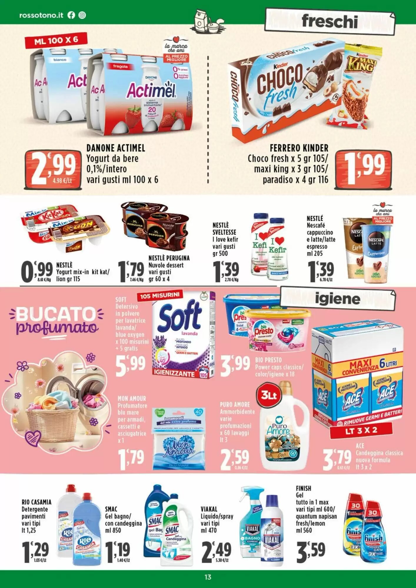 Volantino promozionale Rossotono  valide dal 14/05/2026 - Pagina 13.