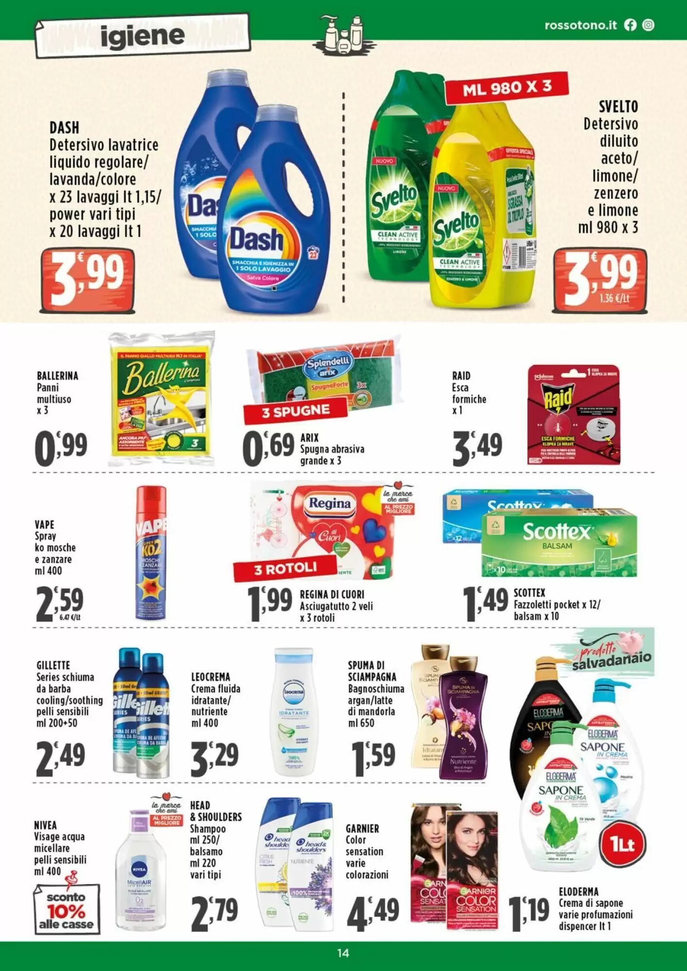 Volantino promozionale Rossotono  valide dal 14/05/2026 - Pagina 14.