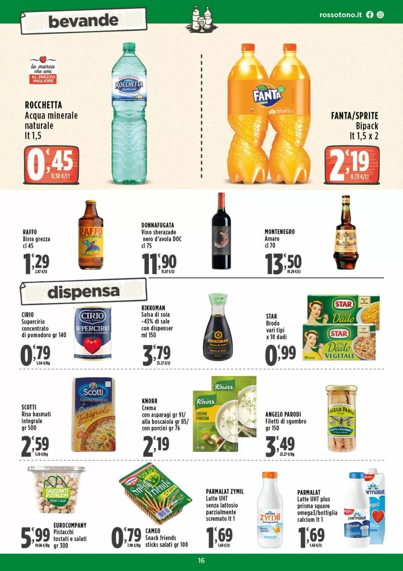 Volantino promozionale Rossotono  valide dal 14/05/2026 - Pagina 16.