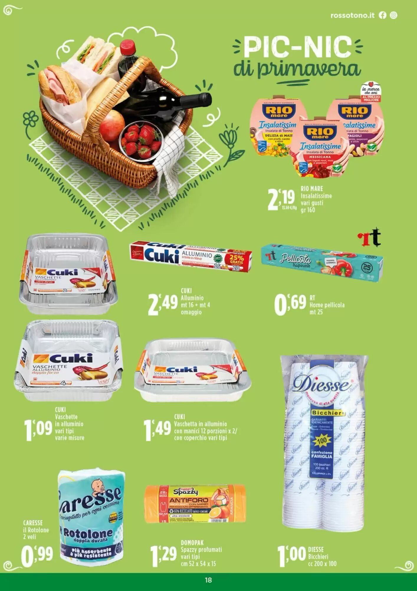 Volantino promozionale Rossotono  valide dal 14/05/2026 - Pagina 18.