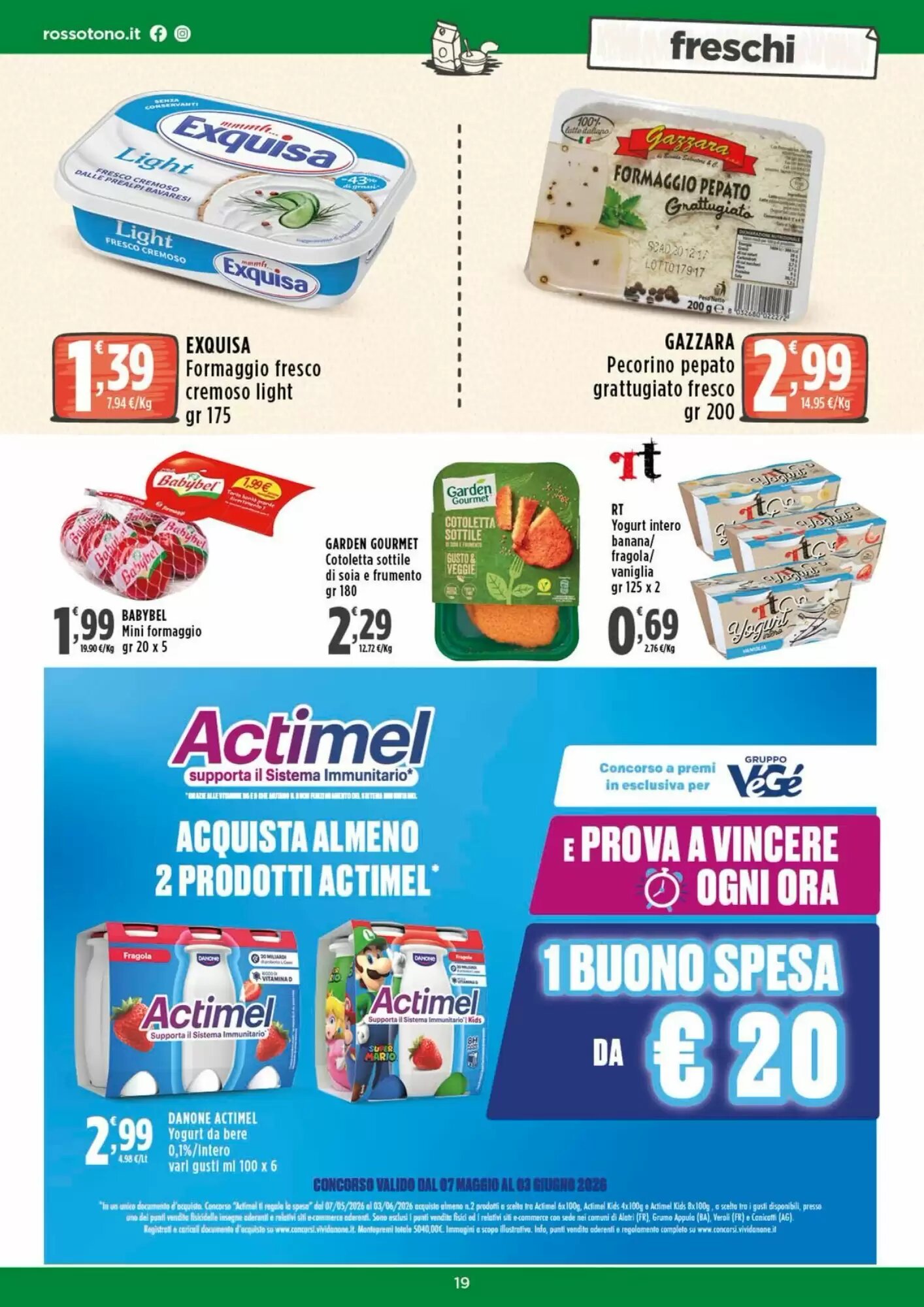 Volantino promozionale Rossotono  valide dal 14/05/2026 - Pagina 19.