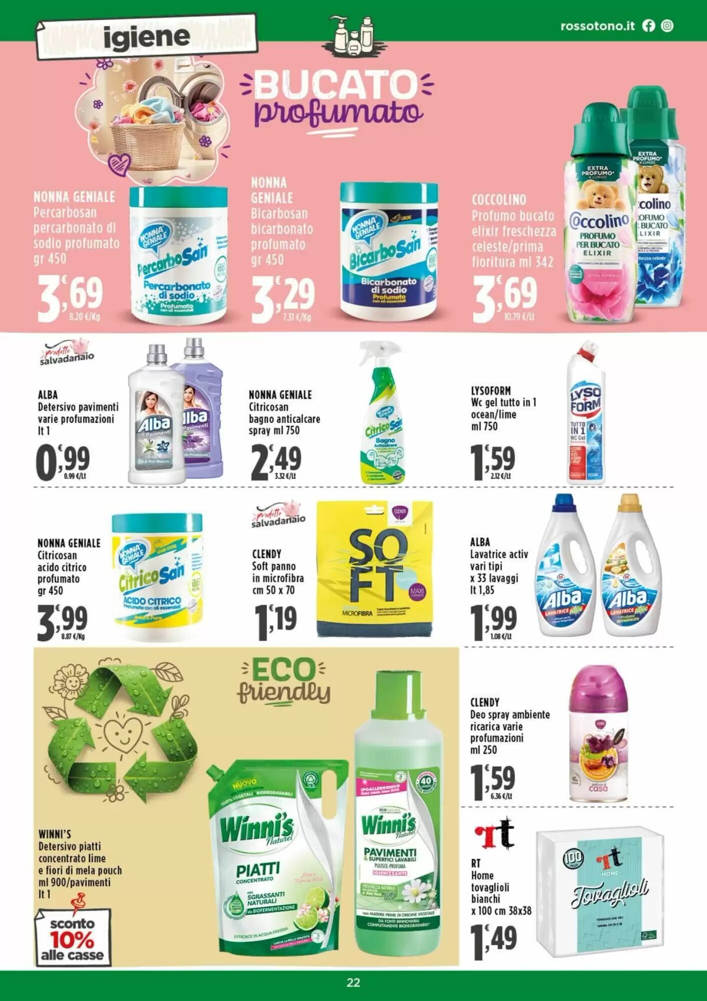 Volantino promozionale Rossotono  valide dal 14/05/2026 - Pagina 22.