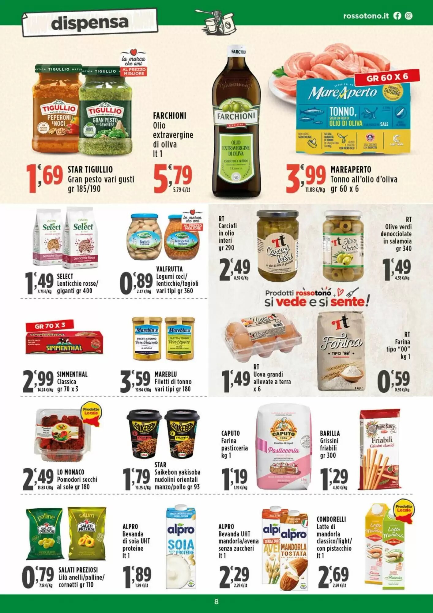 Volantino promozionale Rossotono  valide dal 14/05/2026 - Pagina 8.