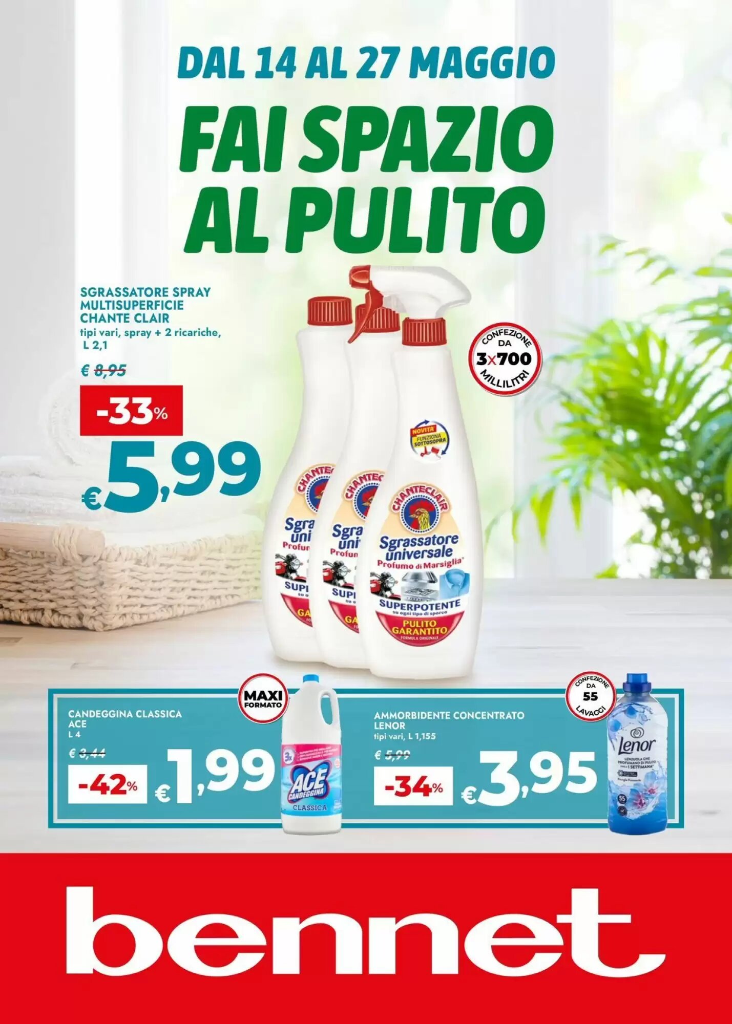 Volantino promozionale Bennet  valide dal 14/05/2026 - Pagina 1.