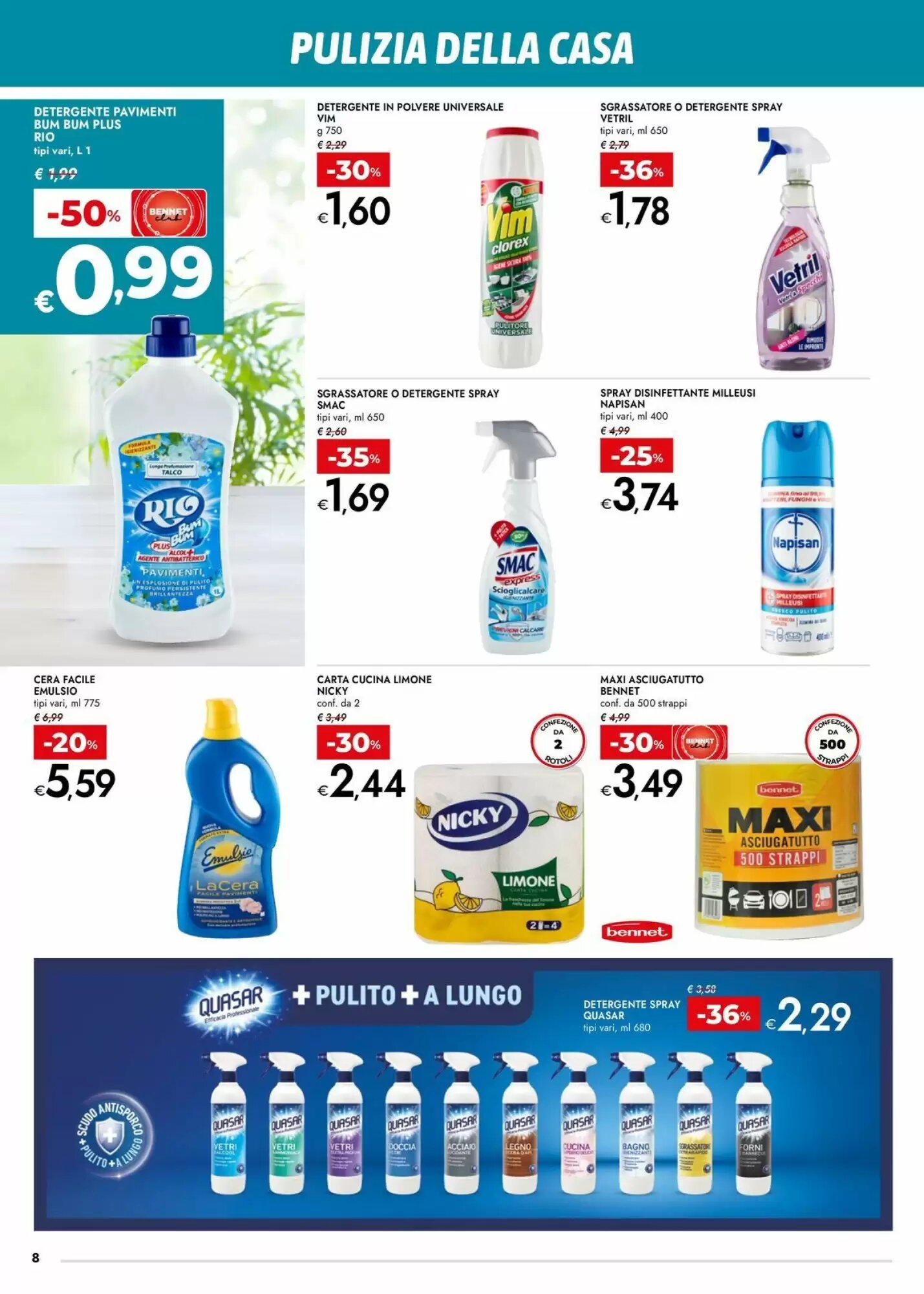 Volantino promozionale Bennet  valide dal 14/05/2026 - Pagina 8.