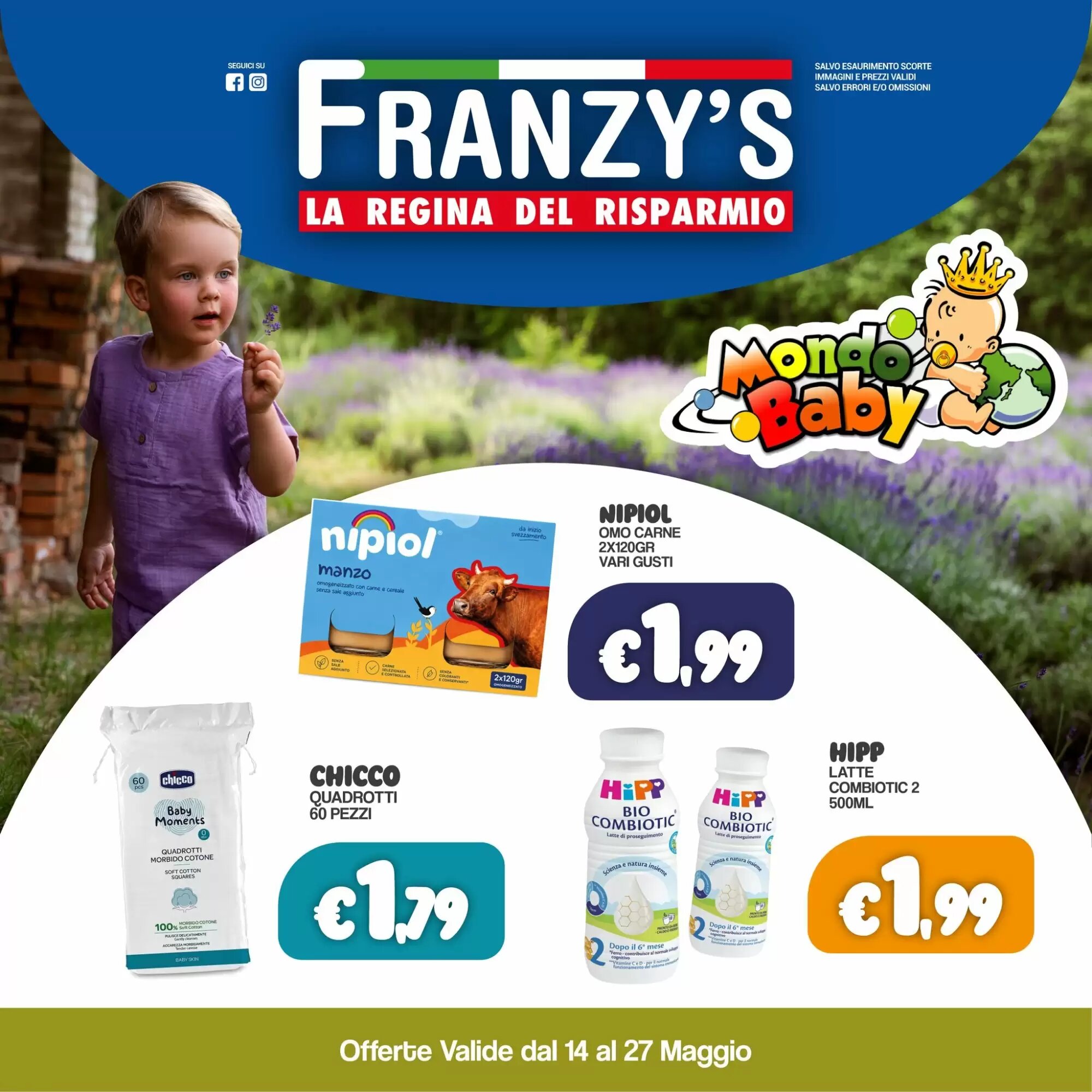 Volantino promozionale Franzy's  valide dal 14/05/2026 - Pagina 1.