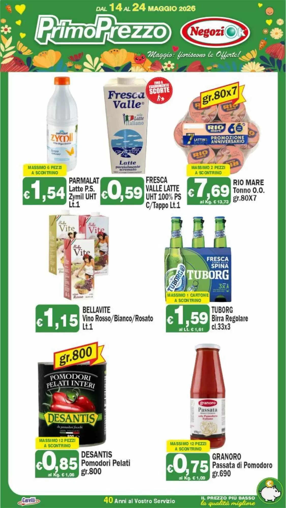Volantino promozionale Primo Prezzo  valide dal 14/05/2026 - Pagina 1.