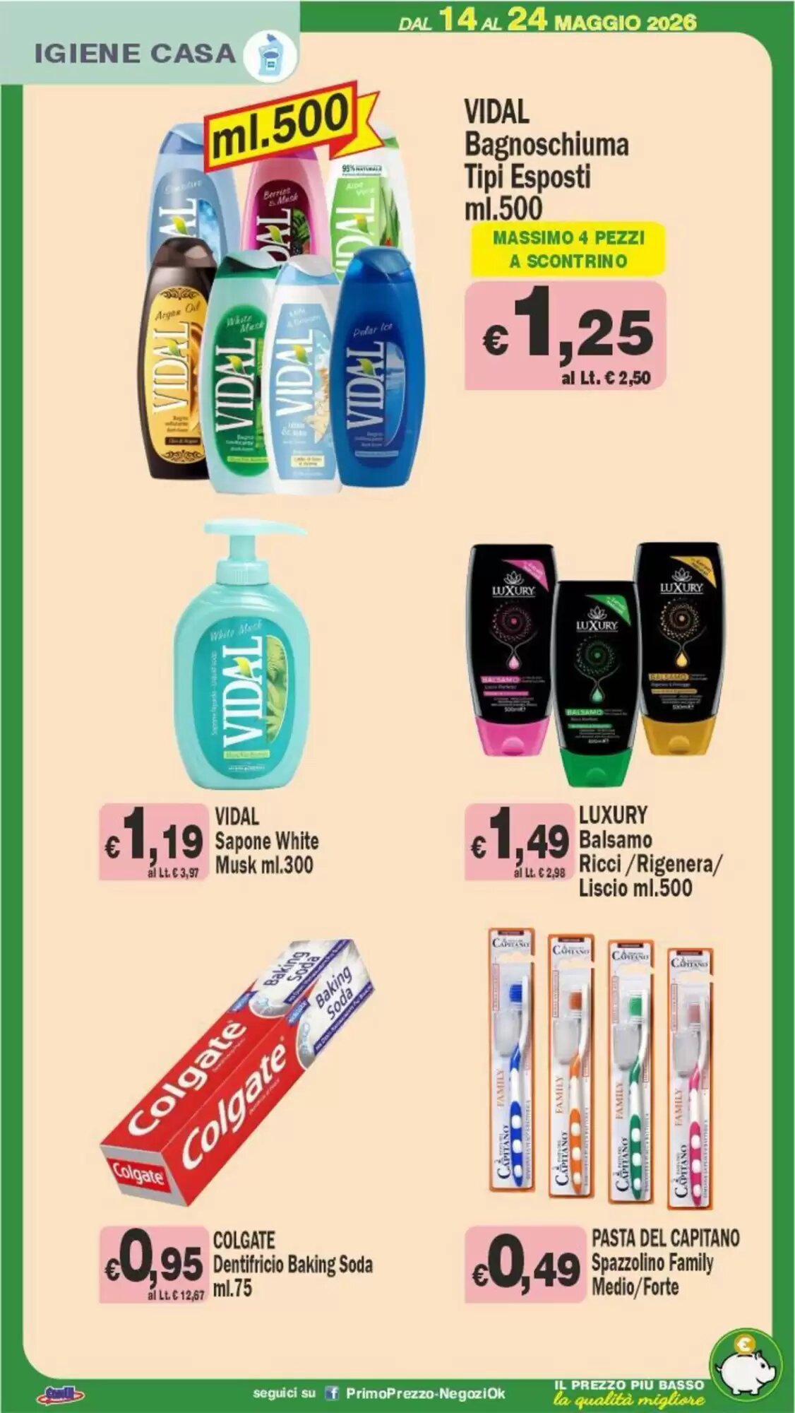Volantino promozionale Primo Prezzo  valide dal 14/05/2026 - Pagina 25.