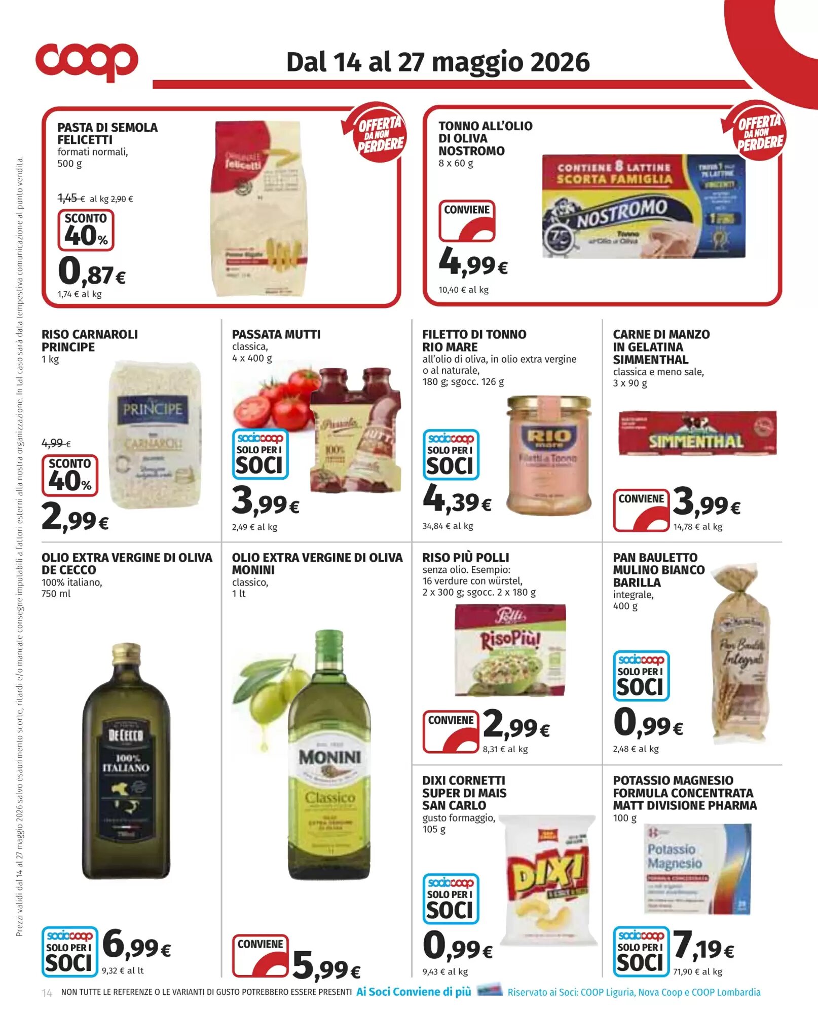 Volantino promozionale Coop  valide dal 14/05/2026 - Pagina 14.