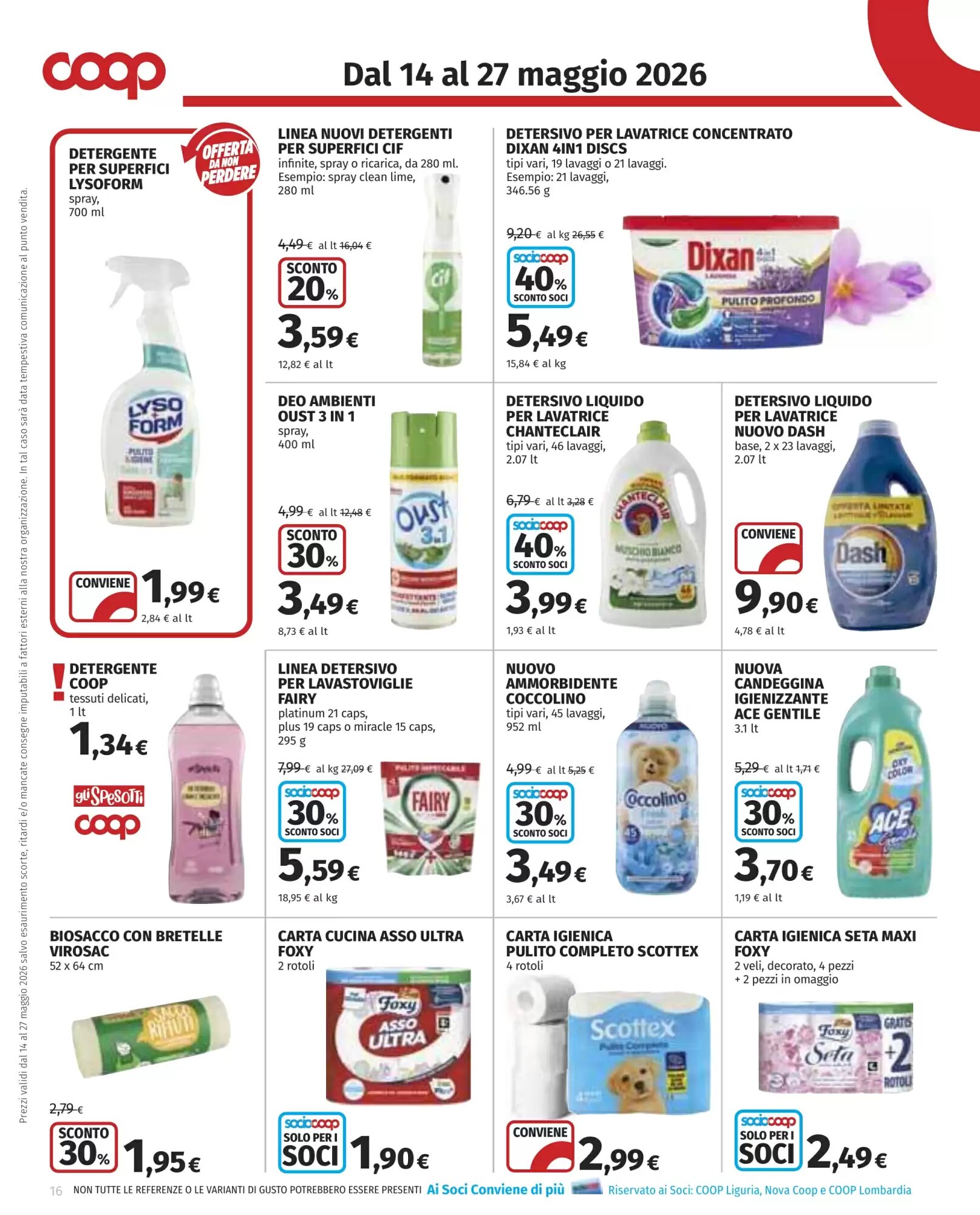 Volantino promozionale Coop  valide dal 14/05/2026 - Pagina 16.