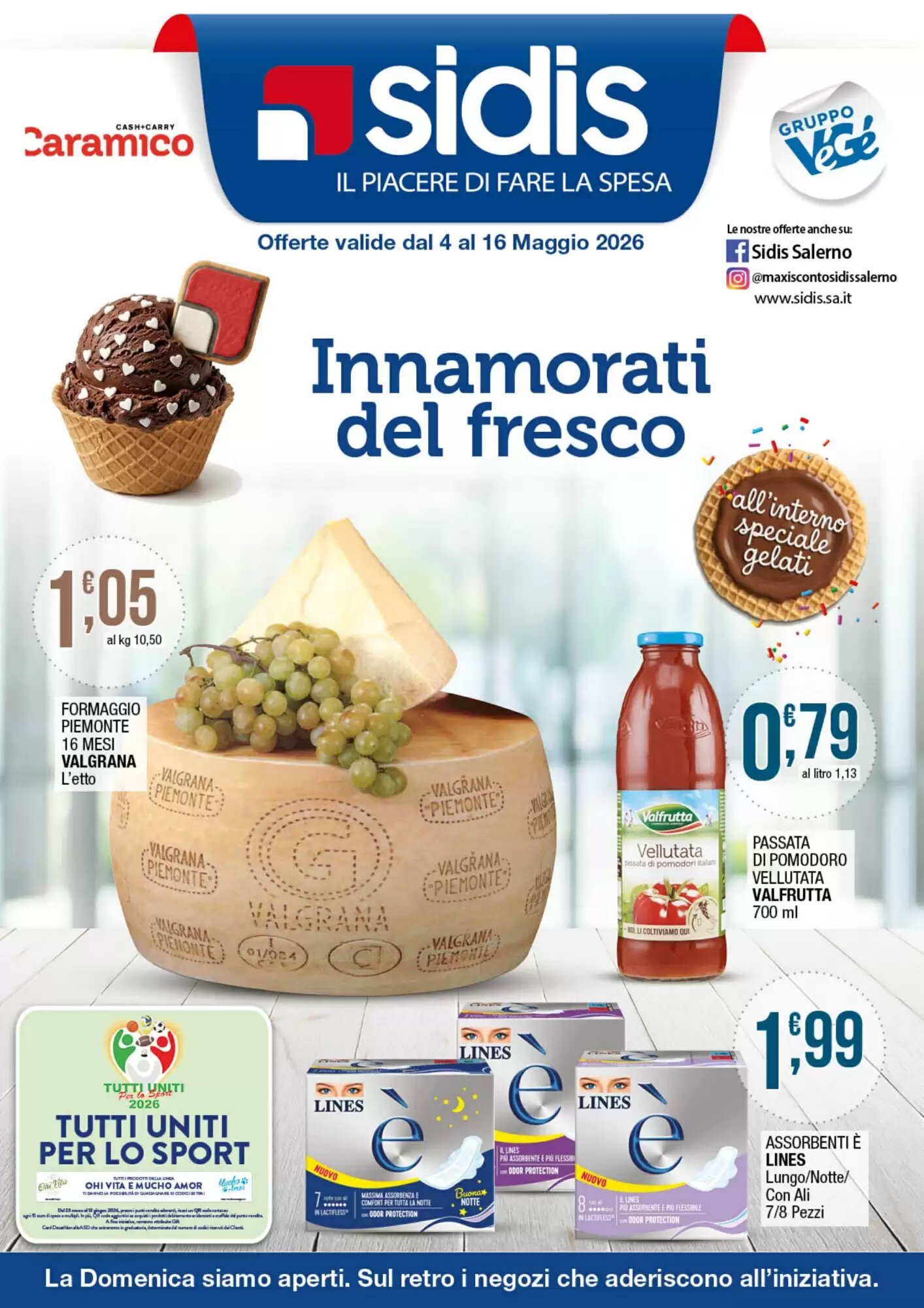 Volantino promozionale Sidis  valide dal 14/05/2026 - Pagina 1.