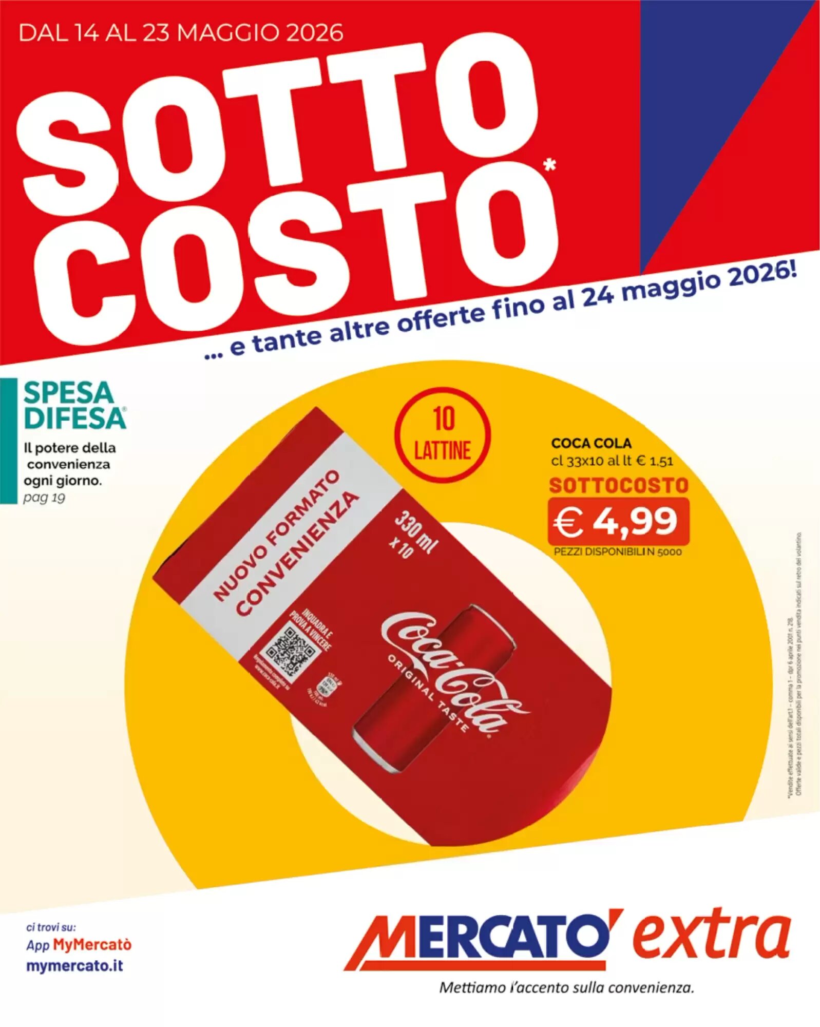 Volantino promozionale Mercatò Extra  valide dal 14/05/2026 - Pagina 1.