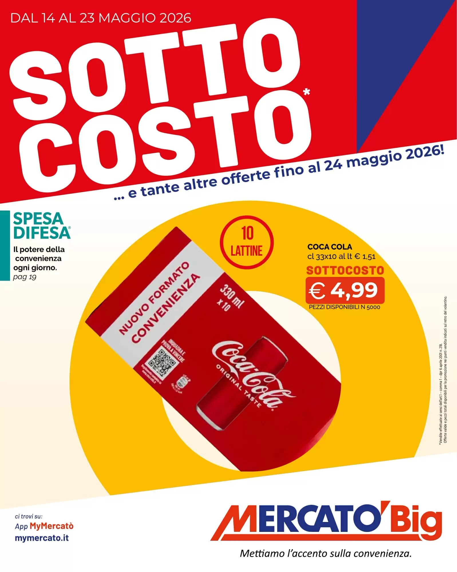 Volantino promozionale Mercatò Big  valide dal 14/05/2026 - Pagina 1.