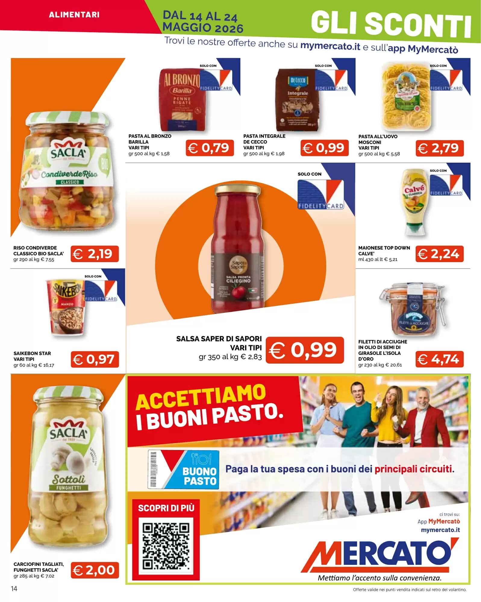 Volantino promozionale Mercatò Big  valide dal 14/05/2026 - Pagina 14.