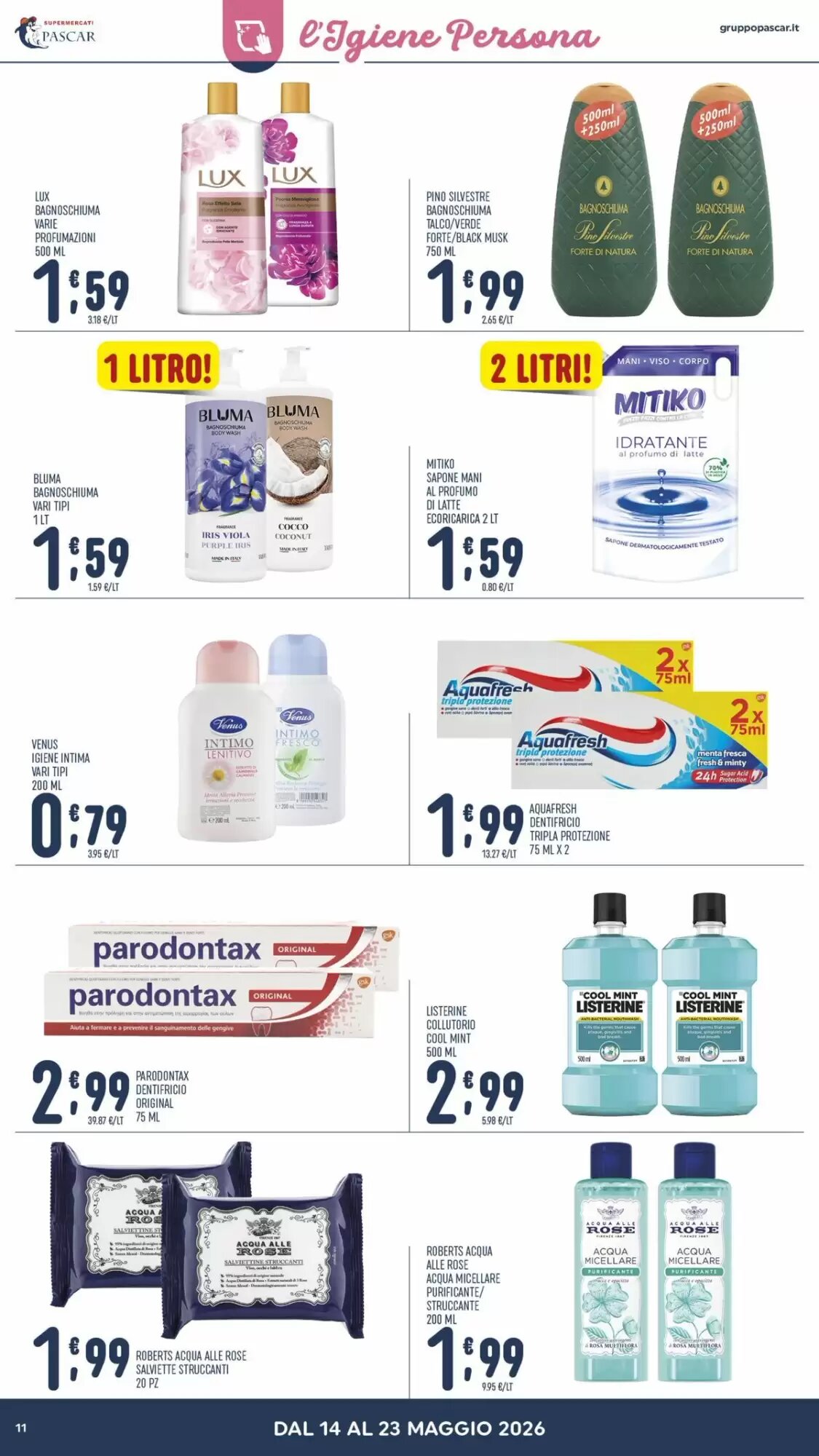 Volantino promozionale Gruppo Pascar  valide dal 14/05/2026 - Pagina 11.