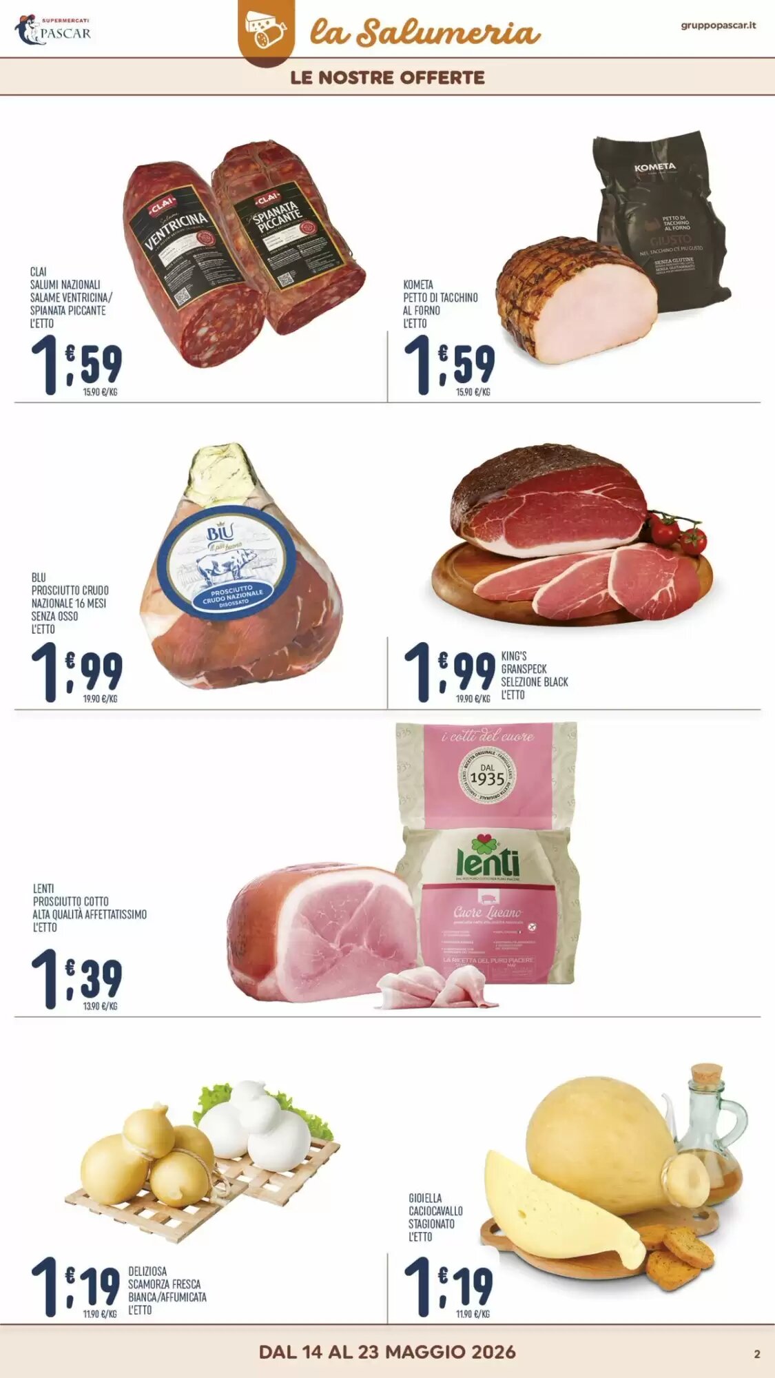 Volantino promozionale Gruppo Pascar  valide dal 14/05/2026 - Pagina 2.
