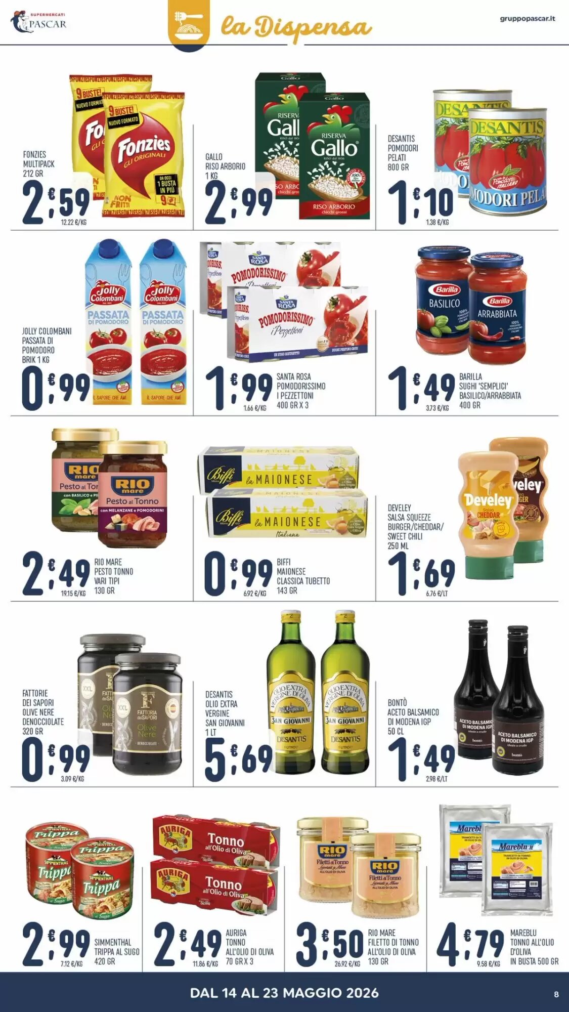 Volantino promozionale Gruppo Pascar  valide dal 14/05/2026 - Pagina 8.