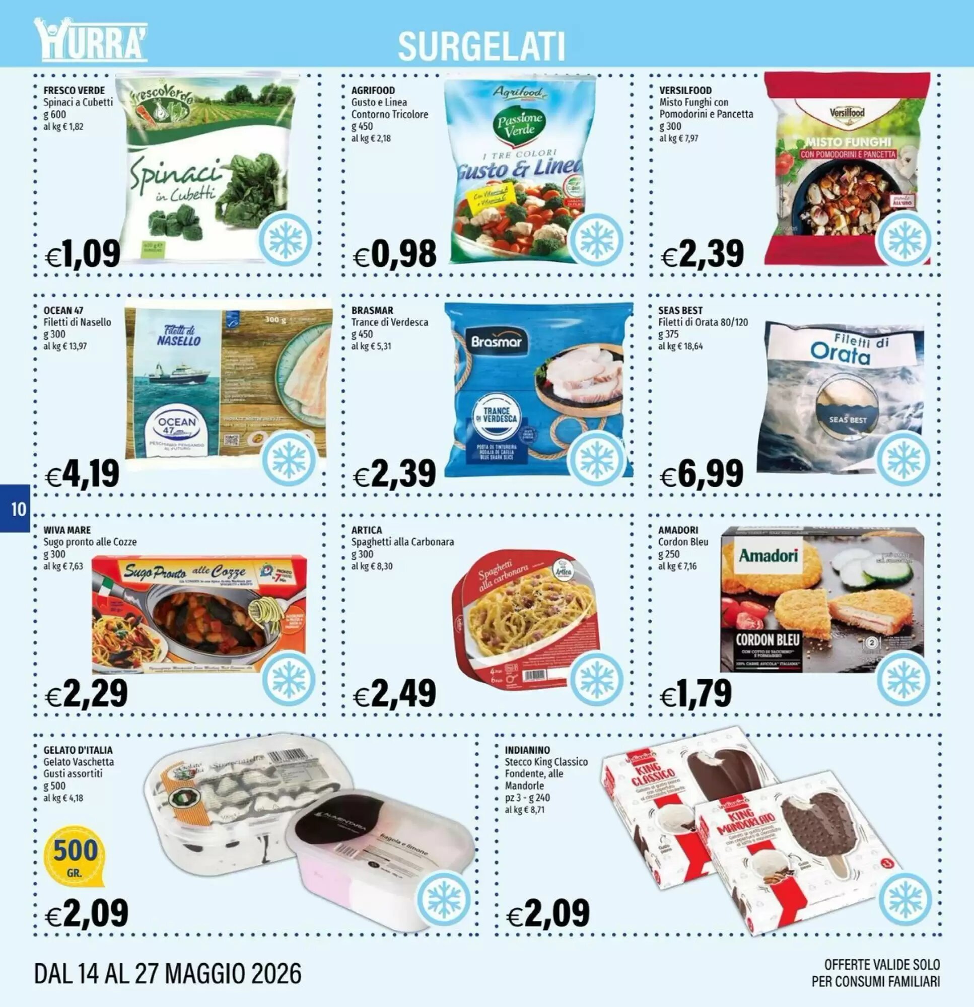 Volantino promozionale Hurrà  valide dal 14/05/2026 - Pagina 10.