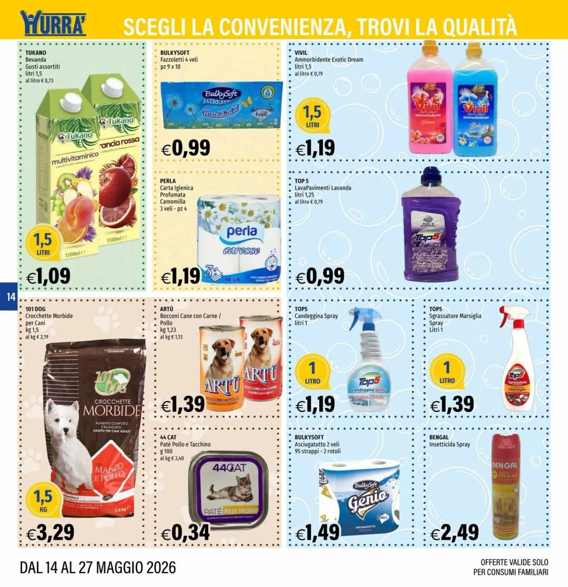 Volantino promozionale Hurrà  valide dal 14/05/2026 - Pagina 14.