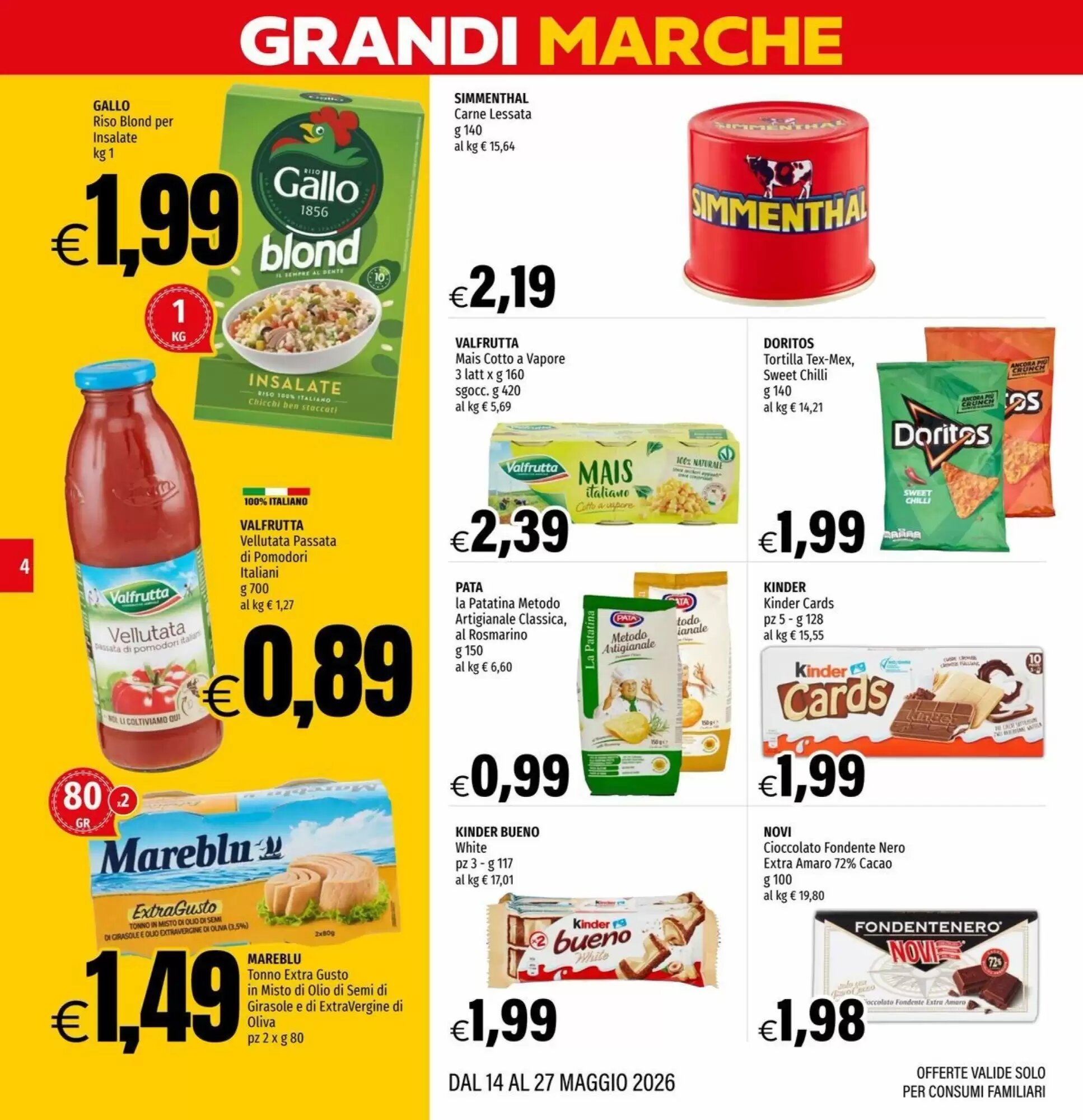 Volantino promozionale Hurrà  valide dal 14/05/2026 - Pagina 4.
